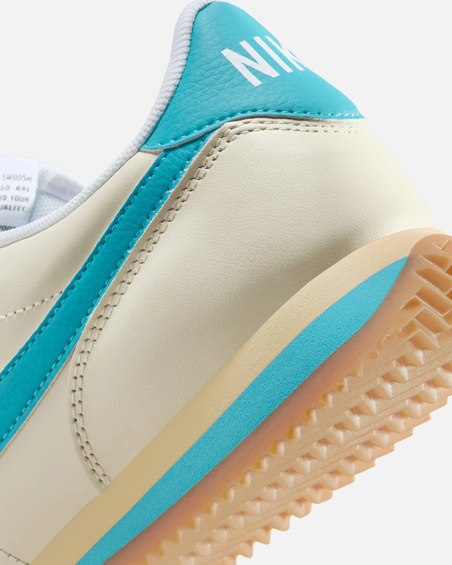 Nike Women's Cortez Coconut Milk/Teal - Image 8