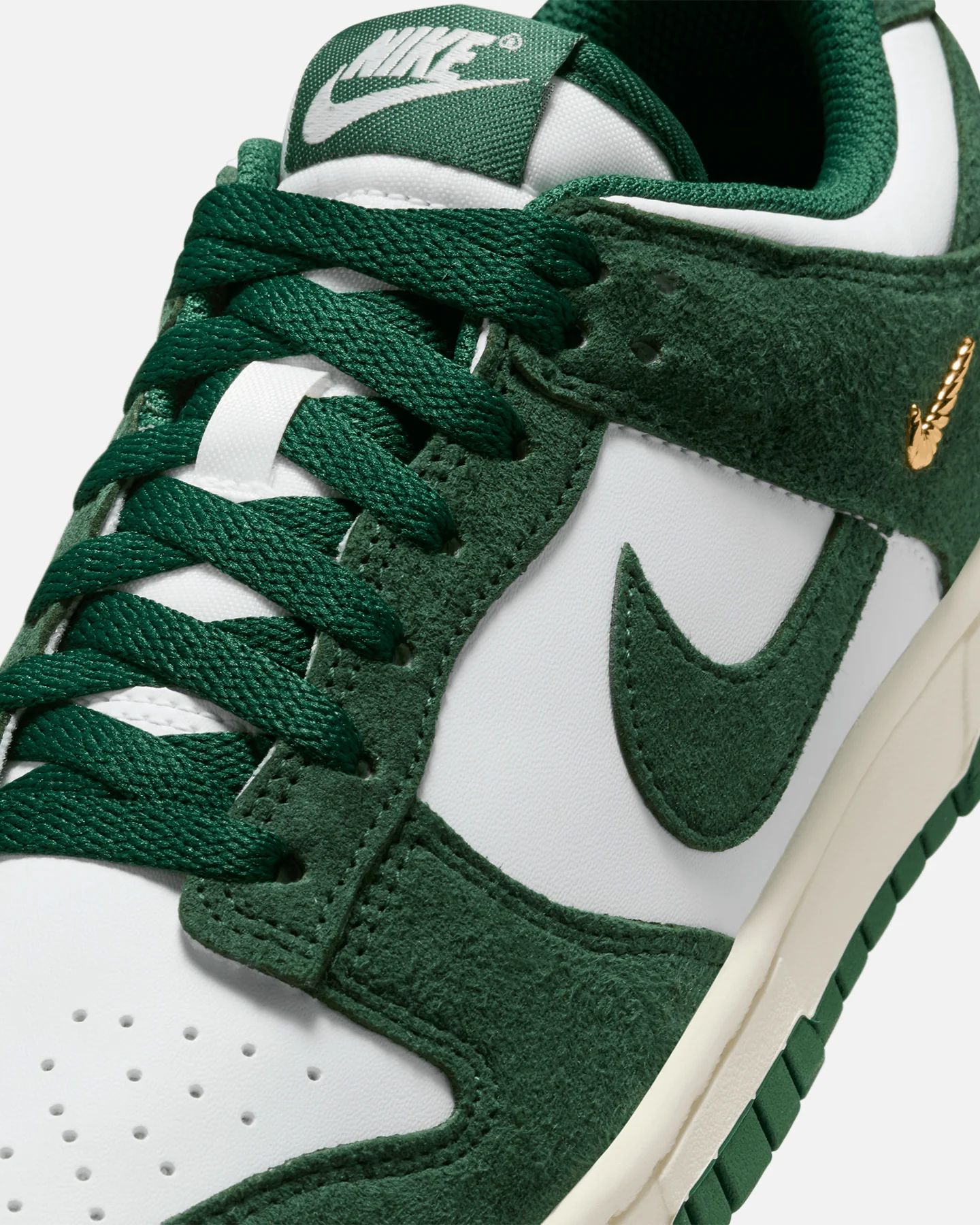 Nike Women's Dunk Low "Suede Pack" White/Green - Image 6