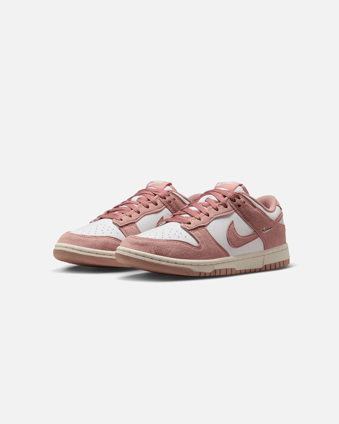 Nike Women's Dunk Low "Suede Pack" White/Pink - Image 2
