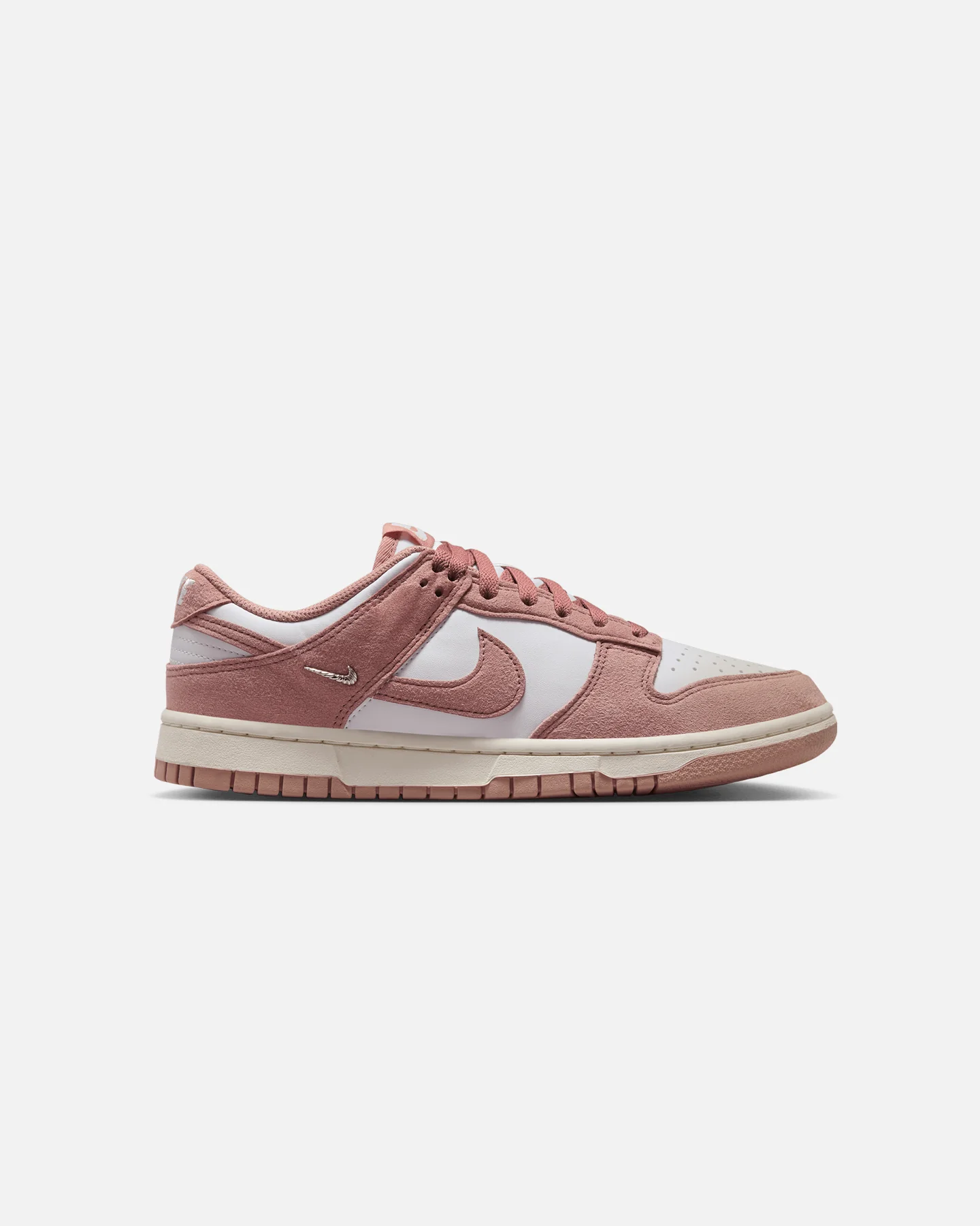 Nike Women's Dunk Low "Suede Pack" White/Pink - Image 4