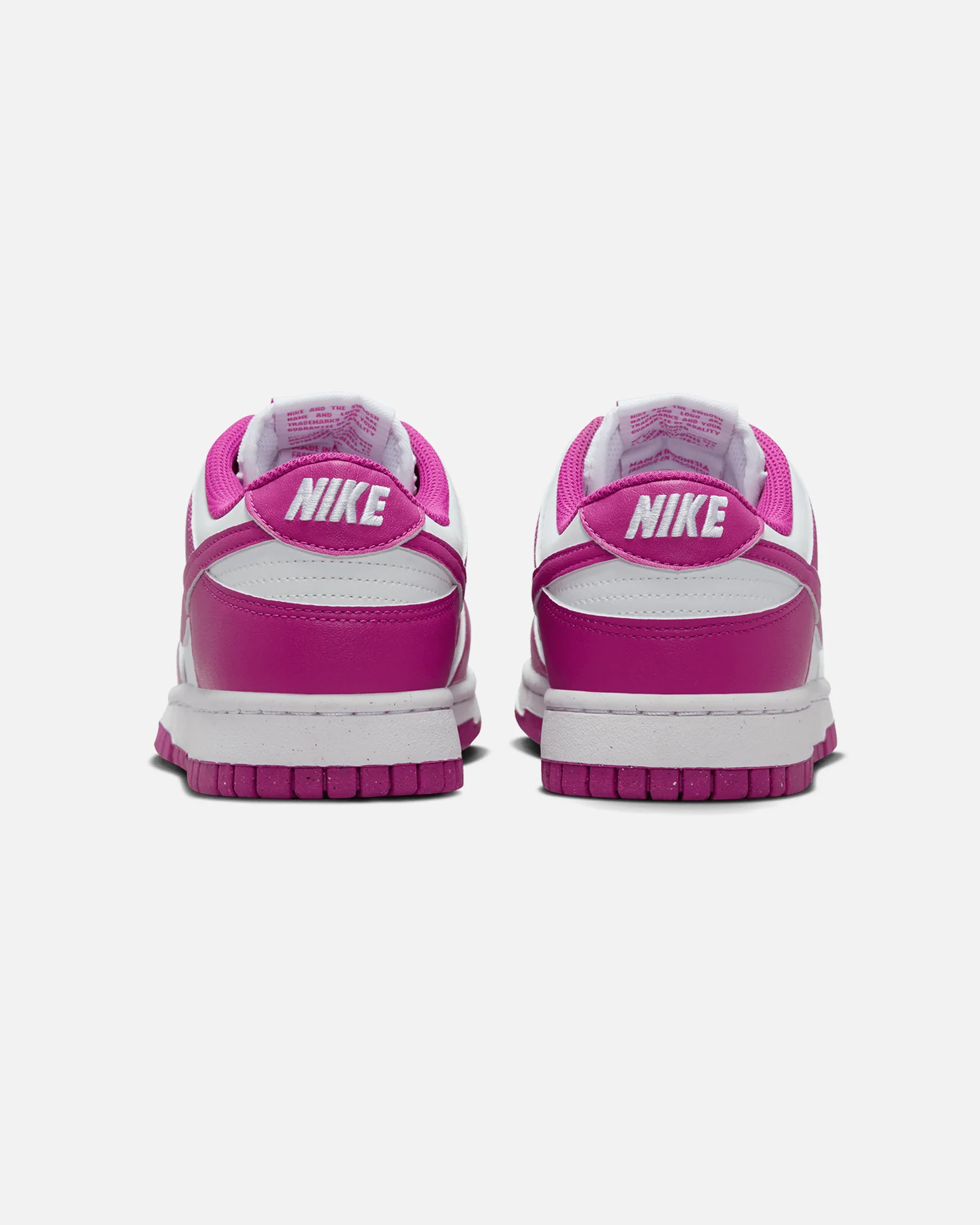 Nike Women's Dunk Low White/Hot Fuchsia - Image 3