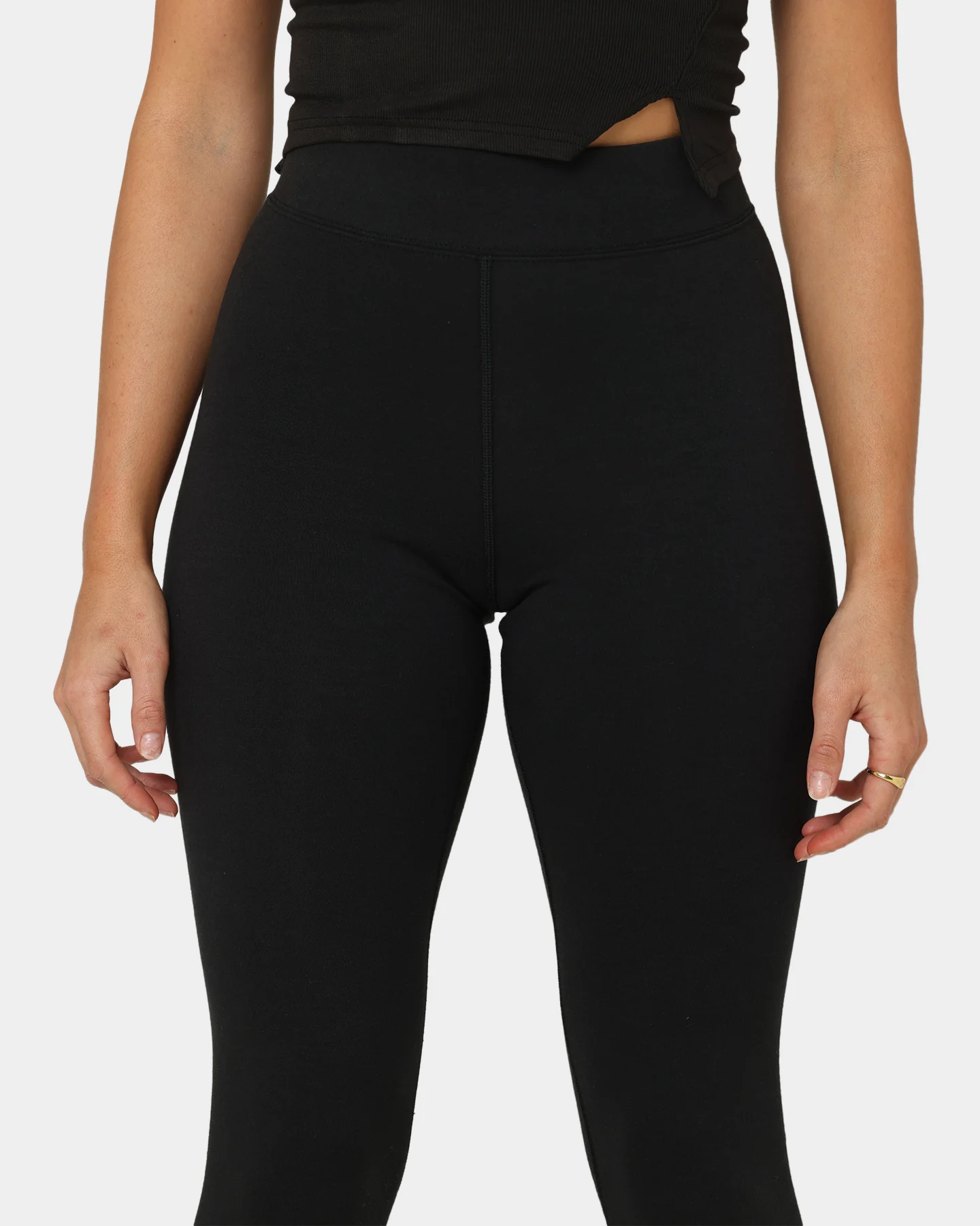 Nike Women's High-Waisted Leggings Black/White - Image 3