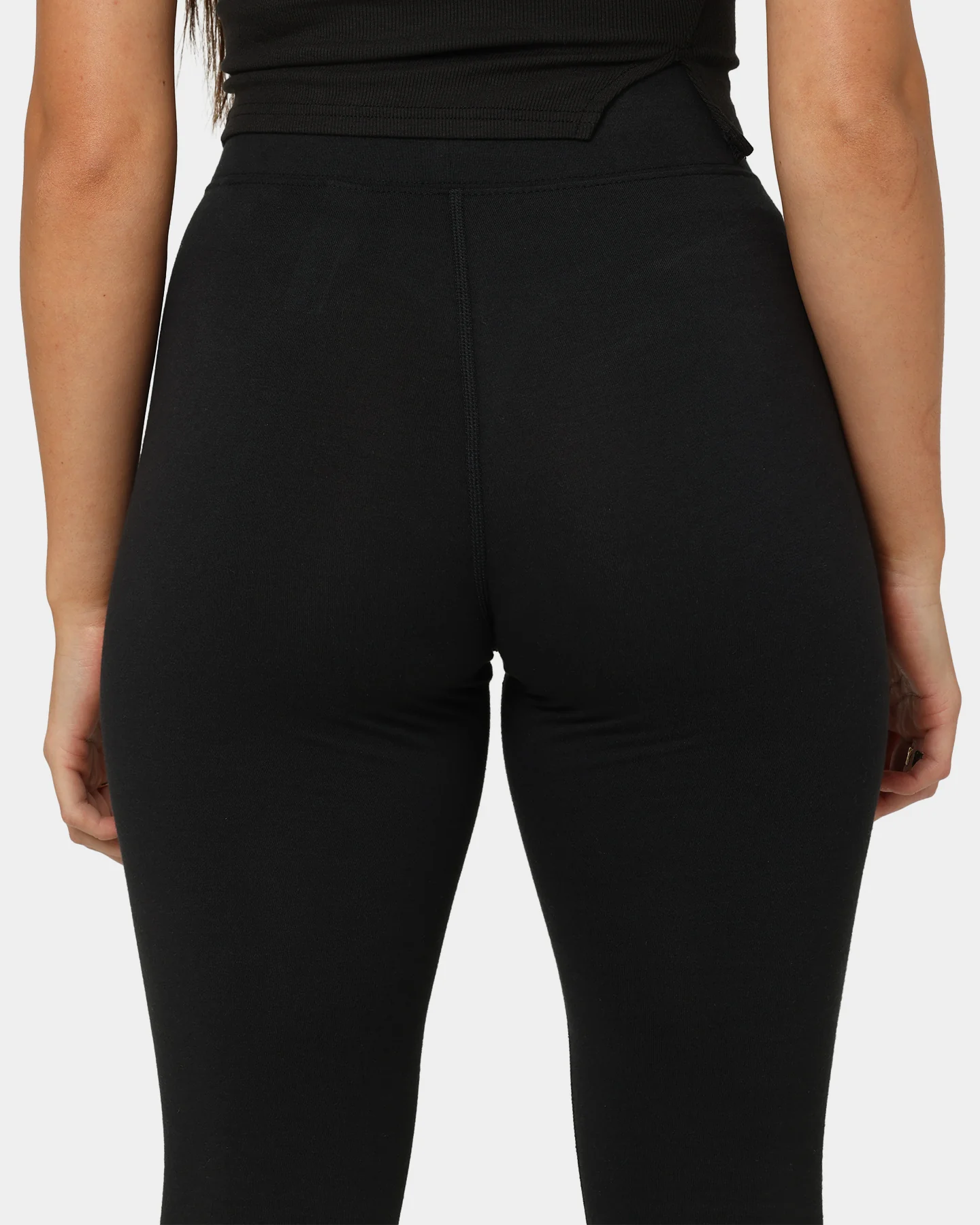 Nike Women's High-Waisted Leggings Black/White - Image 8