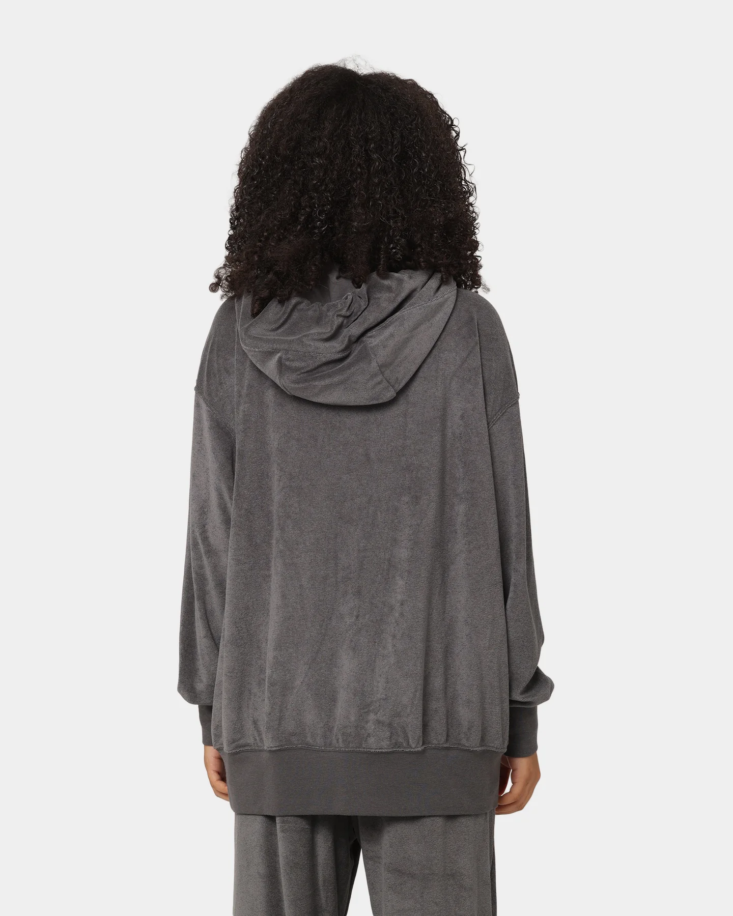 Nike Women's Nike Sportswear French Terry Oversized Pullover Hoodie Anthracite/Black - Image 4