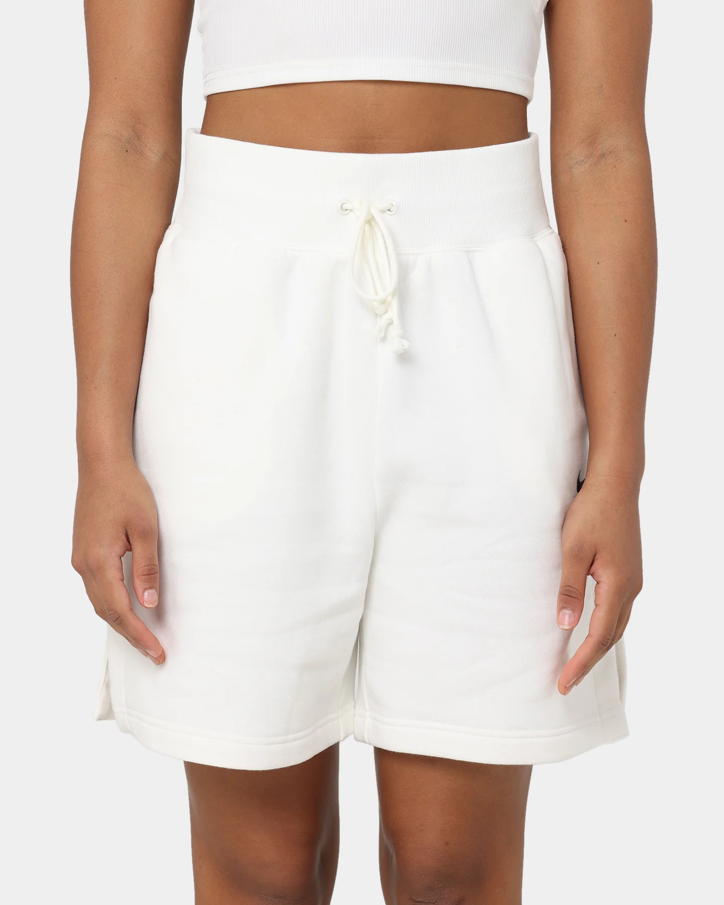 Nike Women's Nike Sportswear Phoenix Fleece High-Waisted Baller Shorts Sail/Black - Image 3