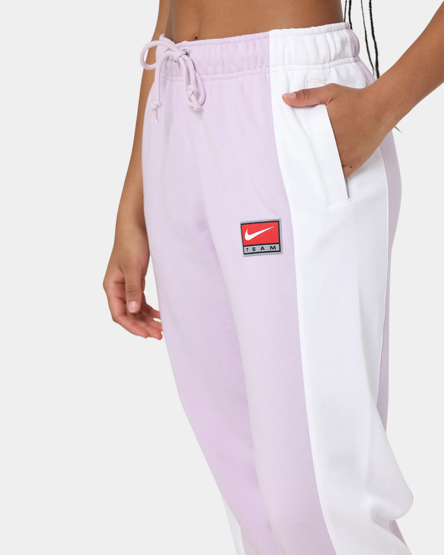 Nike Women's Nike Sportswear Team Nike Fleece Pants Doll/White - Image 7