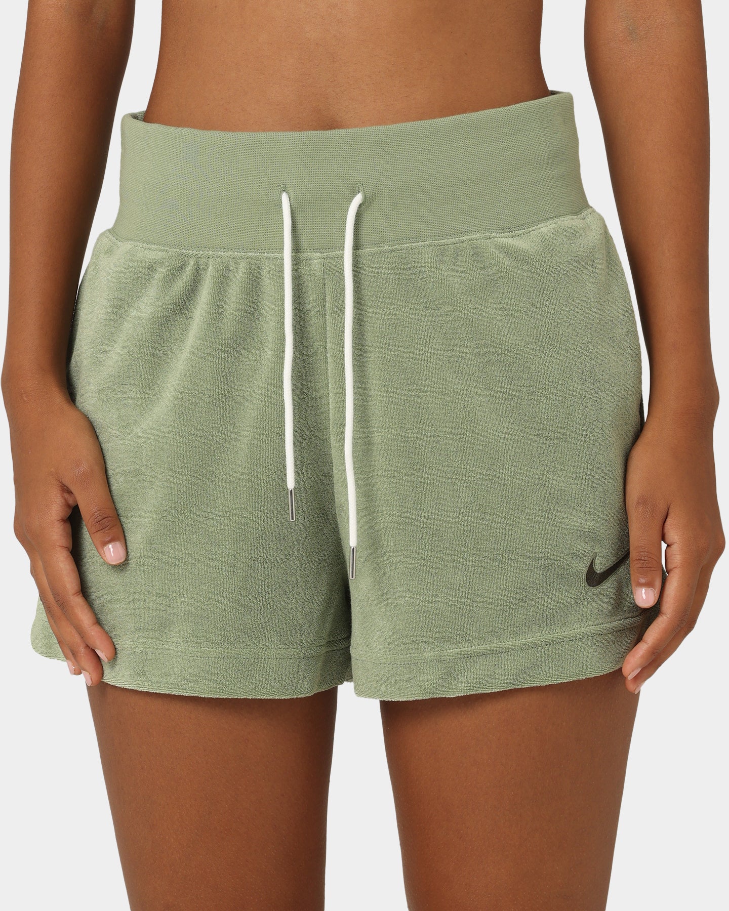 Nike Women's Nike Sportswear Terry PE Shorts Oil Green/Cargo - Image 7