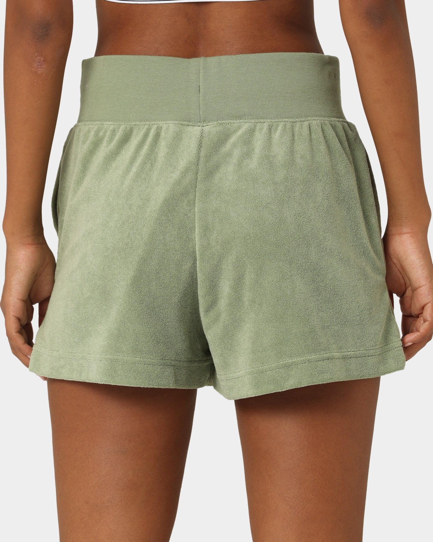 Nike Women's Nike Sportswear Terry PE Shorts Oil Green/Cargo - Image 8