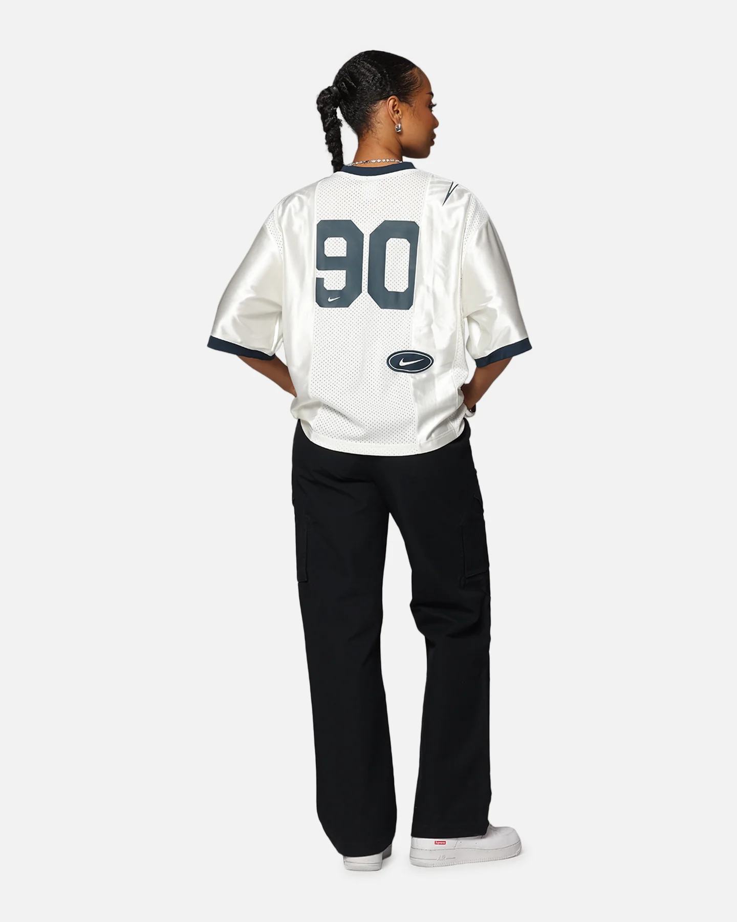 Nike Women's Oversized Graphic Jersey Sail - Image 3