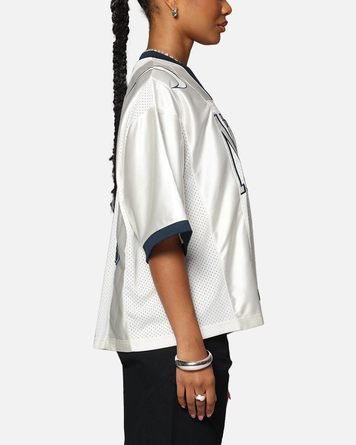 Nike Women's Oversized Graphic Jersey Sail - Image 4