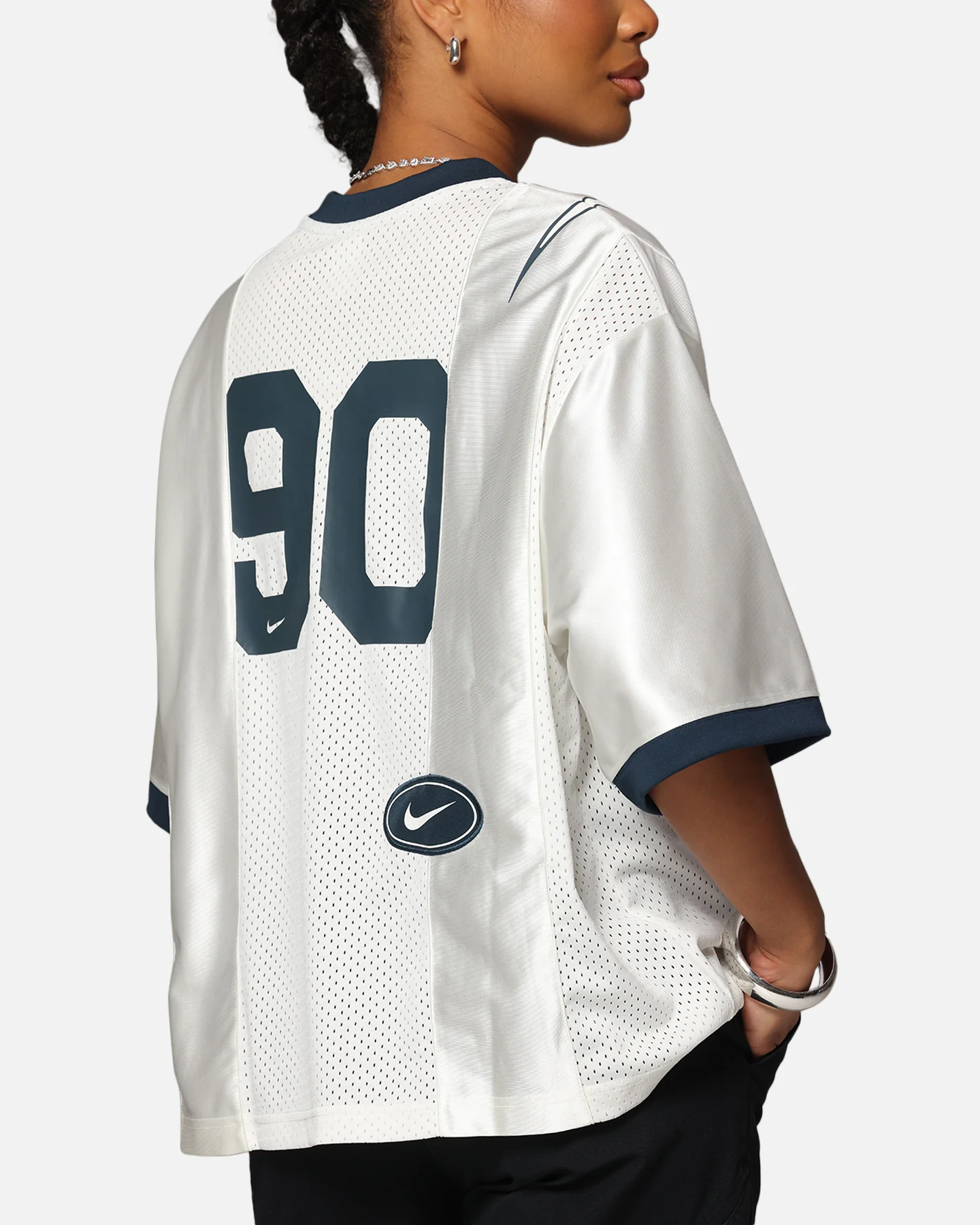 Nike Women's Oversized Graphic Jersey Sail - Image 7