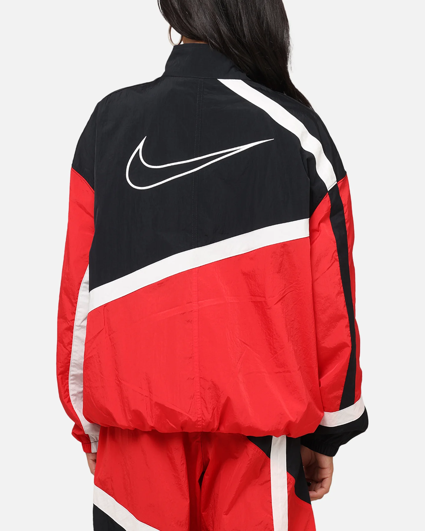 Nike Women's Oversized Street Woven Jacket University Red/Black/Sail - Image 2