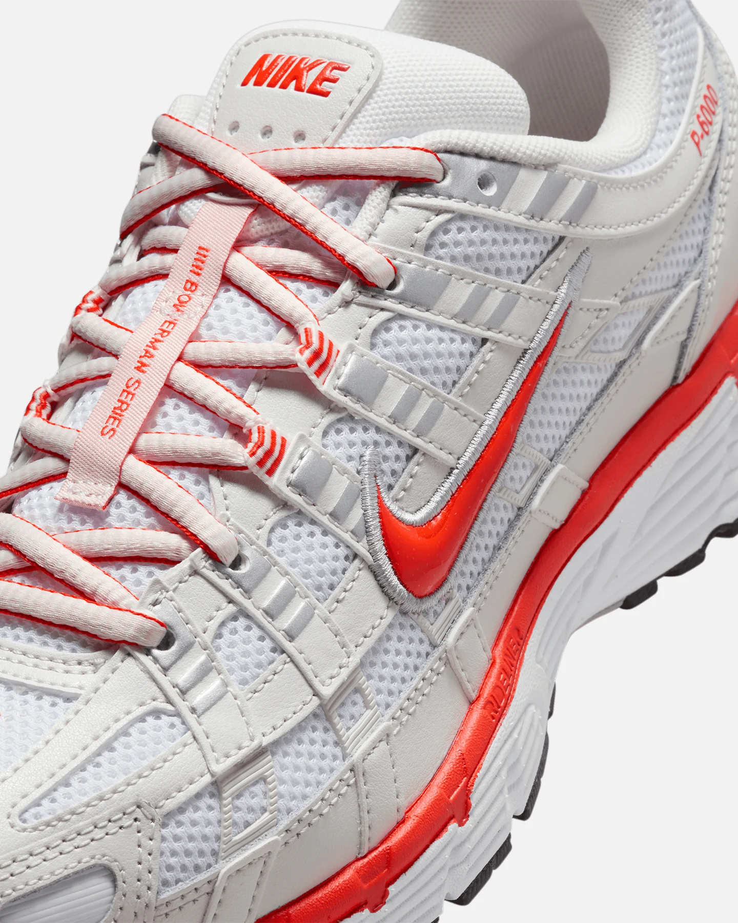 Nike Women's P-6000 White/Picante Red - Image 12