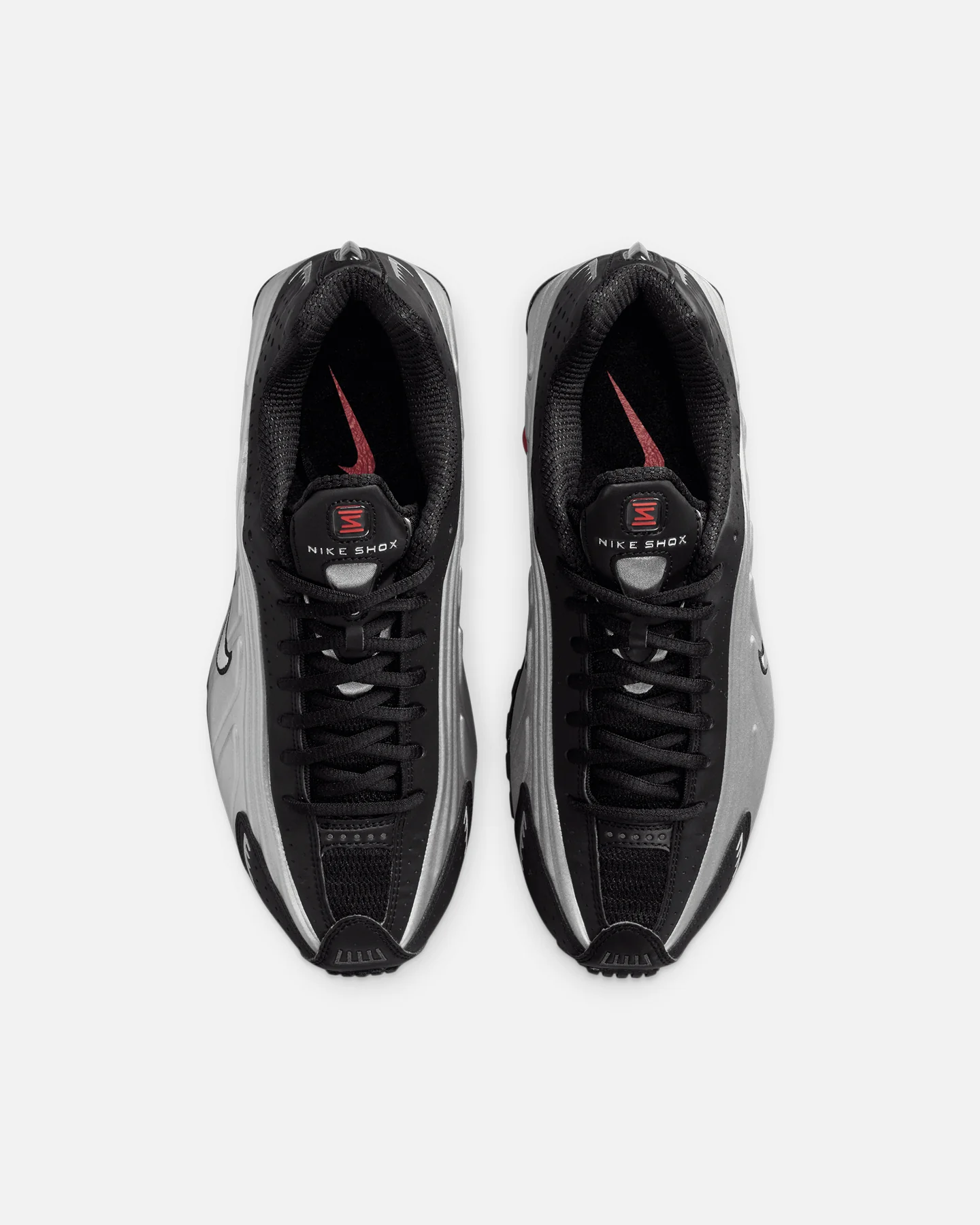 Nike Women's Shox R4 Black/Silver - Image 7