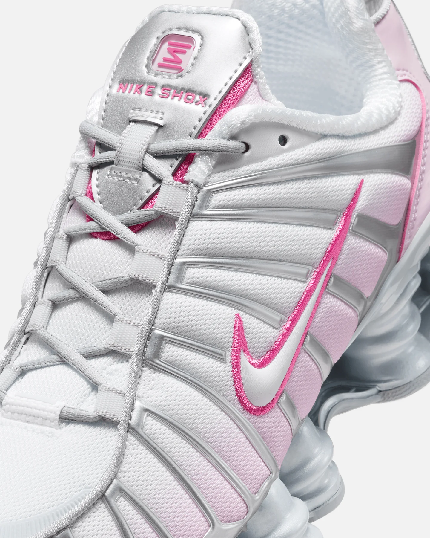 Nike Women's Shox TL "Pink Foam" Metallic Platinum/Pinksicle - Image 5