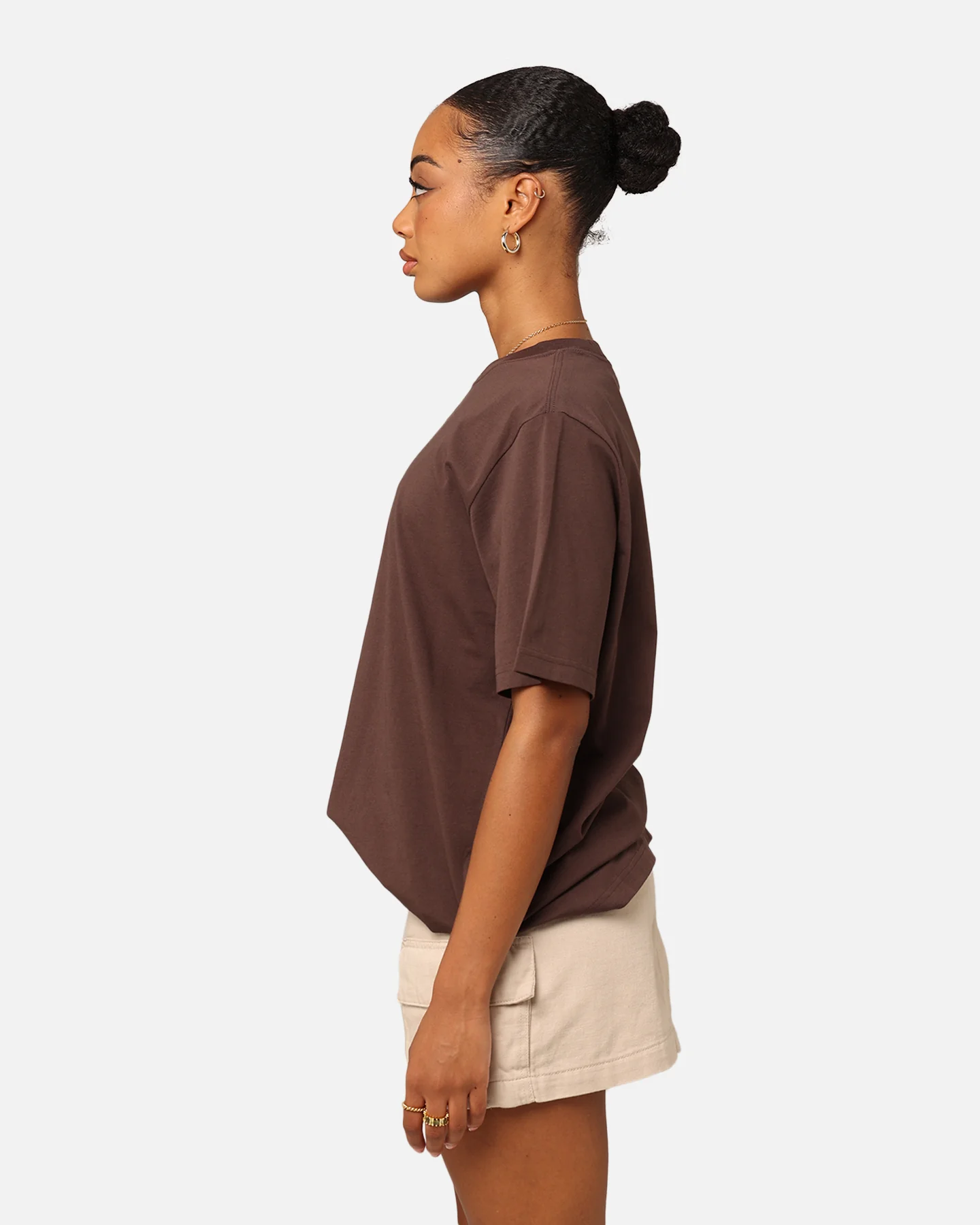 Nike Women's Sportswear Essential Boyfriend T-Shirt Baroque Brown - Image 6