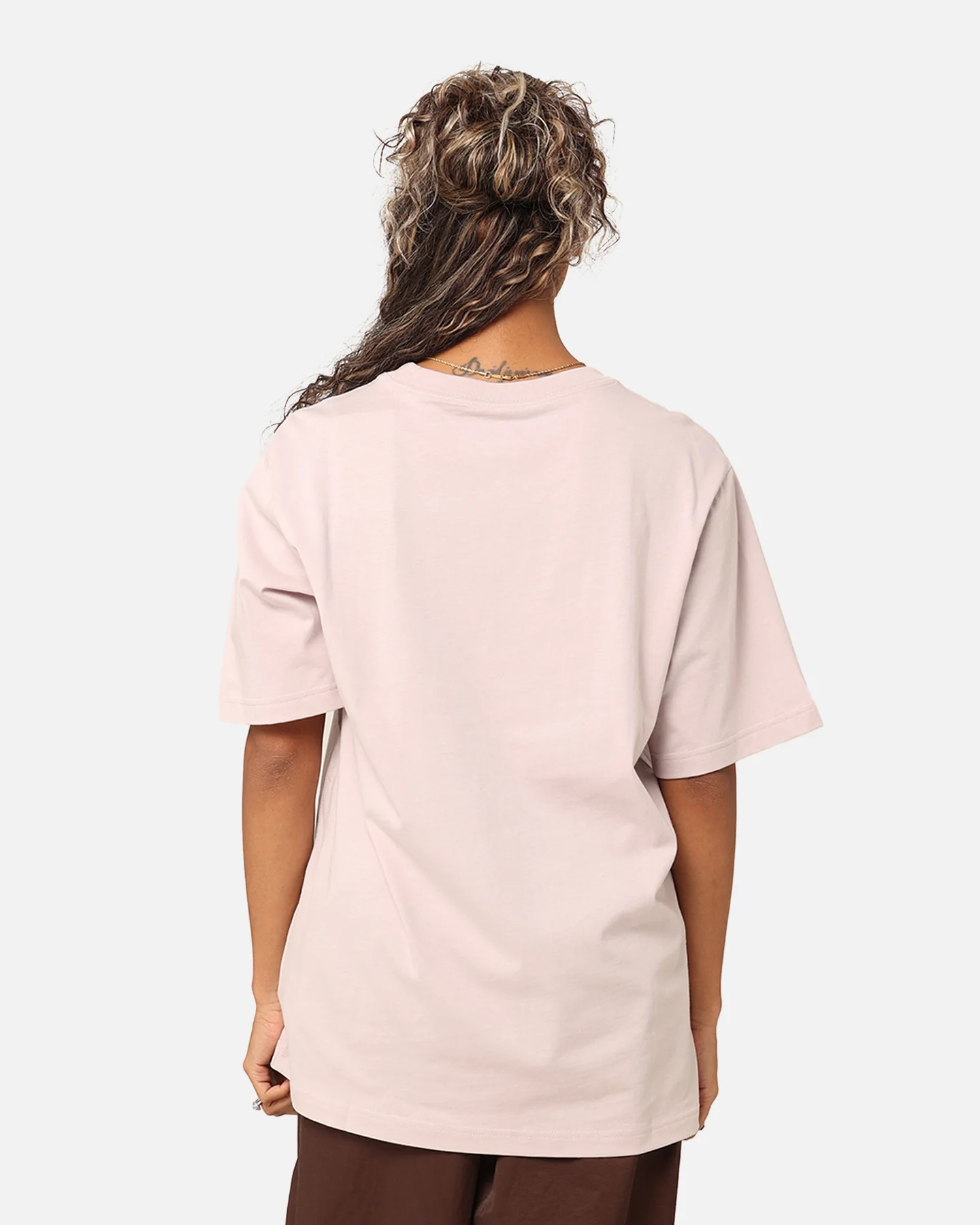 Nike Women's Sportswear Essential Boyfriend T-Shirt Light Orewood Brown/Sail - Image 4