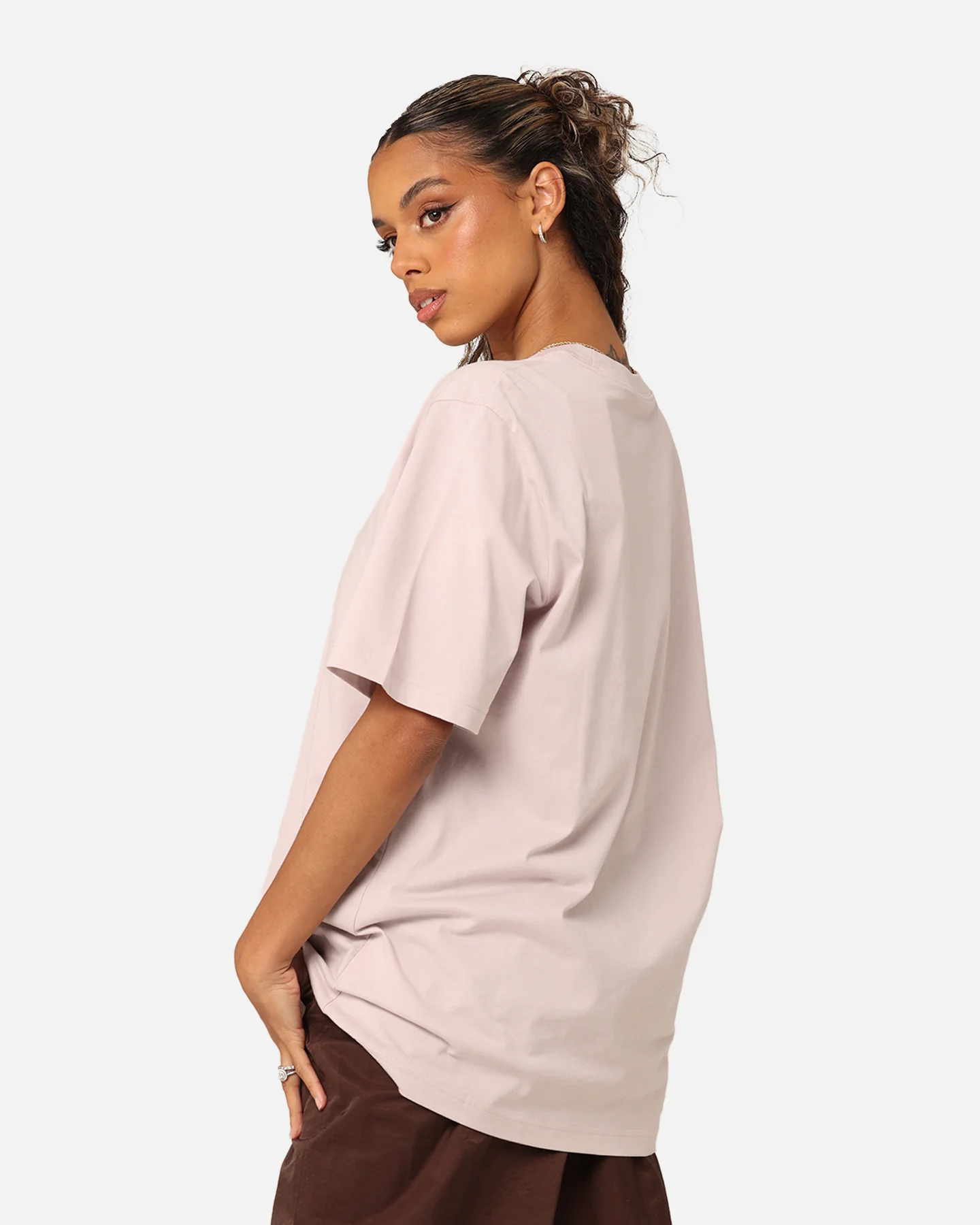 Nike Women's Sportswear Essential Boyfriend T-Shirt Light Orewood Brown/Sail - Image 6