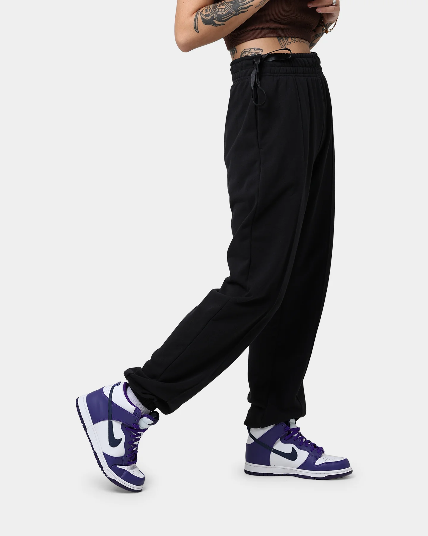 Nike Women's Sportswear Loose Fleece Dance Pants Black - Image 6
