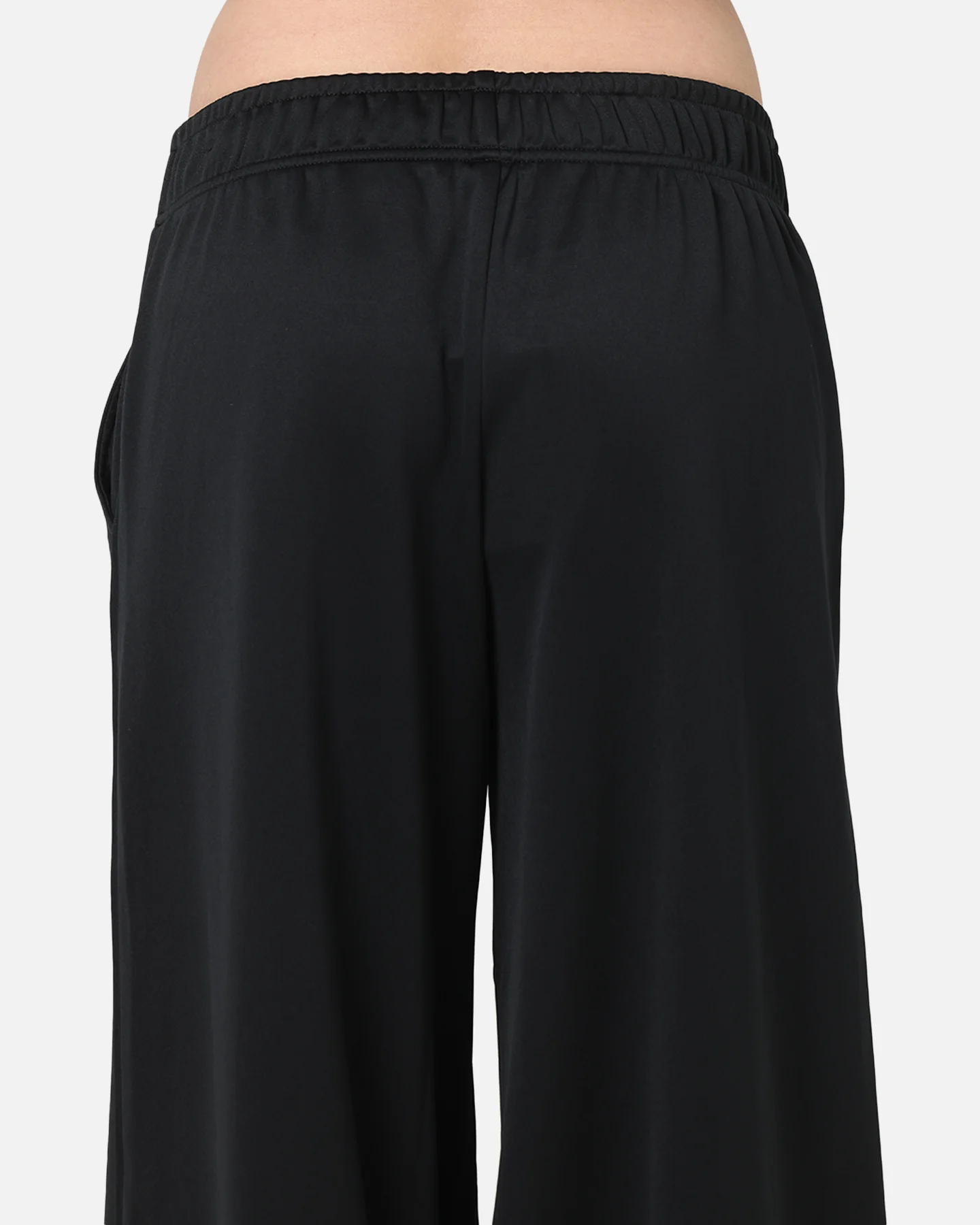 Nike Women's Sportswear Mid-Rise Wide-Leg Track Pants Black/Black/Sail - Image 8