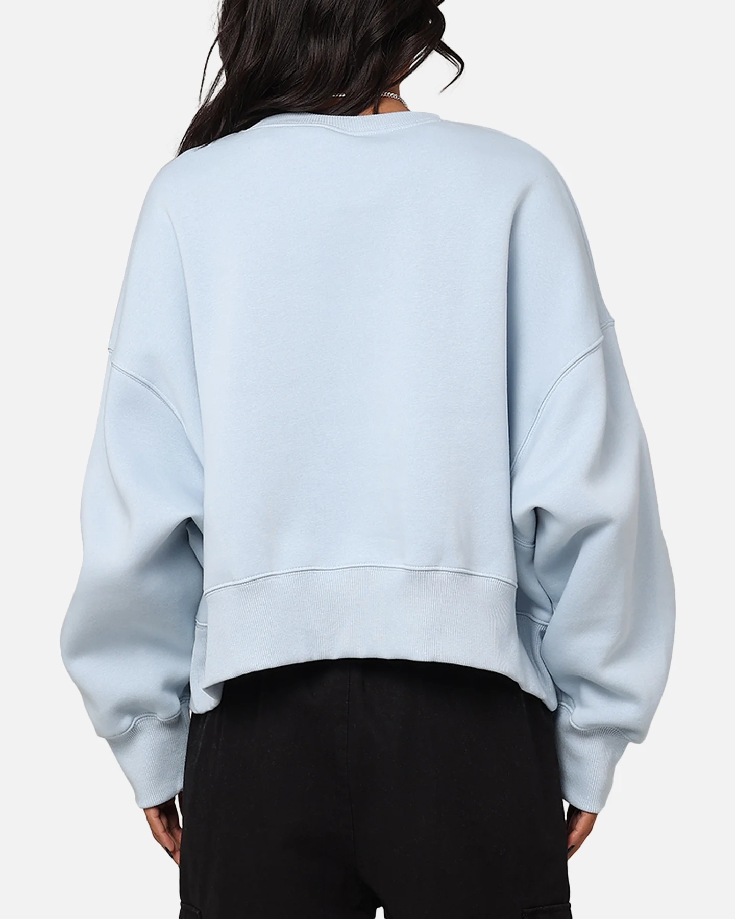 Nike Women's Sportswear Pheonix Fleece Oversized Crewneck Armory Blue/Sail - Image 3