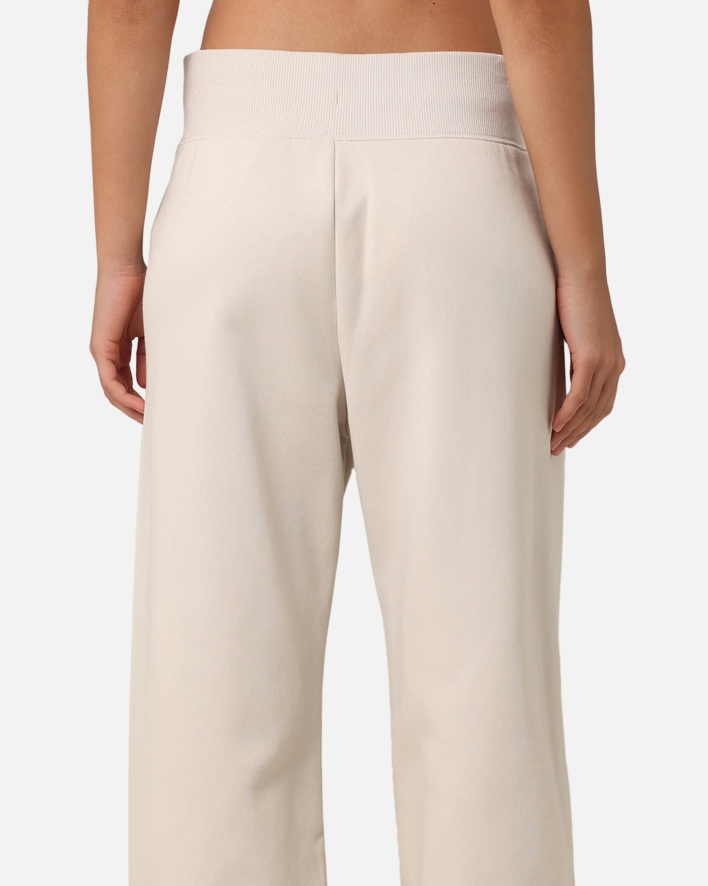 Nike Women's Sportswear Pheonix Fleece Wide Leg Logo Pants Light Orewood Brown - Image 8