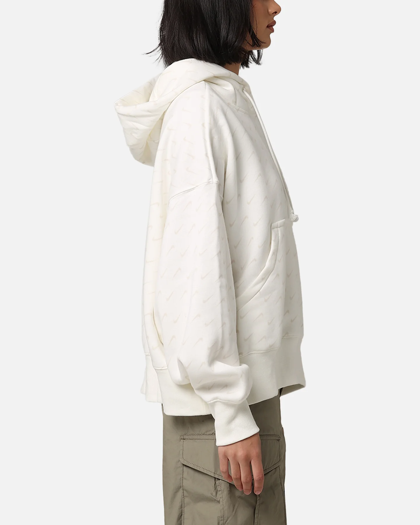 Nike Women's Sportswear Pheonix Oversized Fleece Hoodie Sail - Image 4