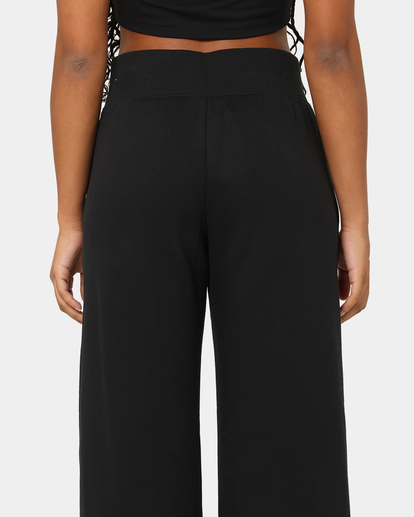 Nike Women's Sportswear Phoenix Fleece High Waisted Wide Leg Sweat Pants Black/Sail - Image 8