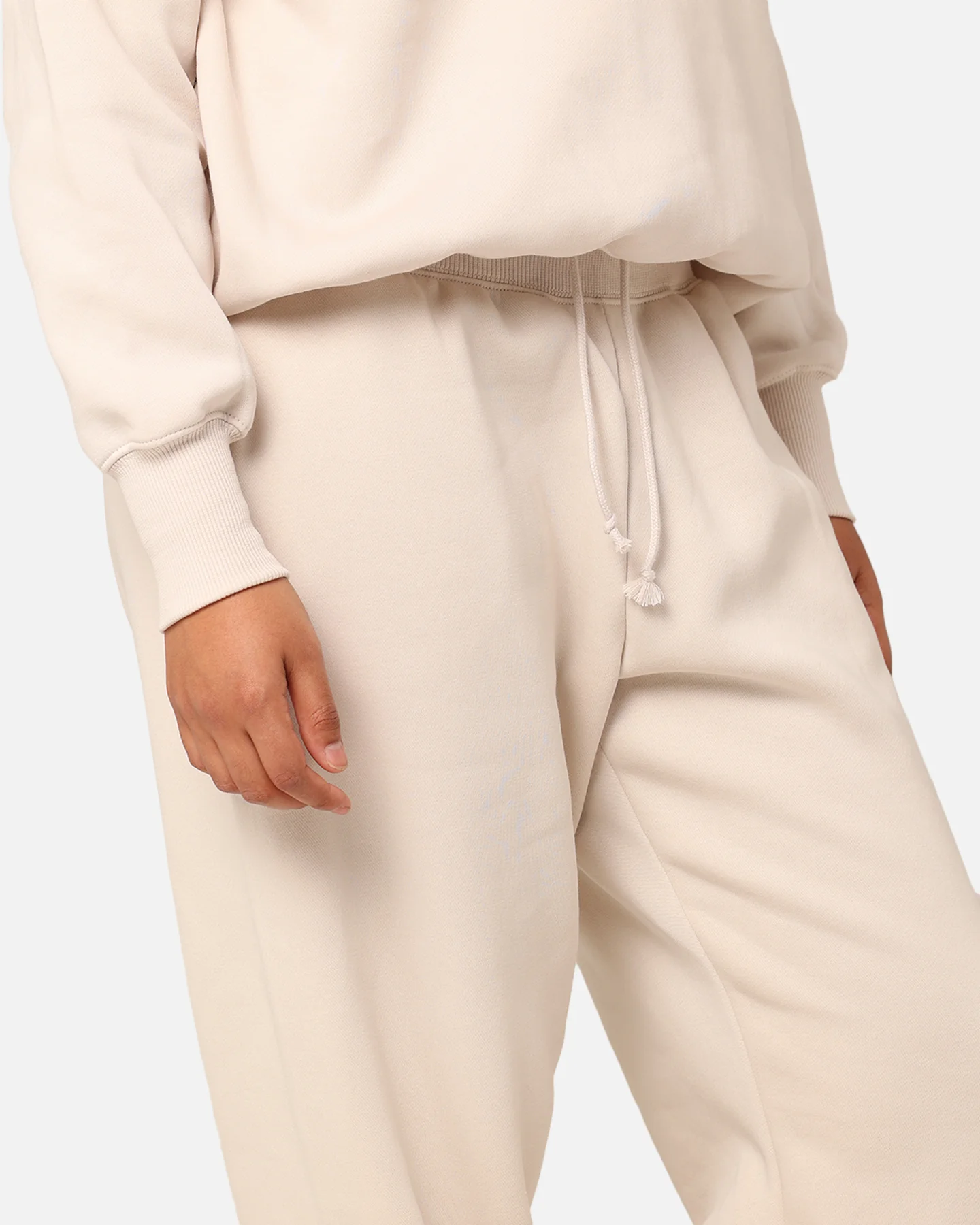 Nike Women's Sportswear Phoenix Fleece Oversized Logo Sweatpants Light Orewood Brown - Image 4