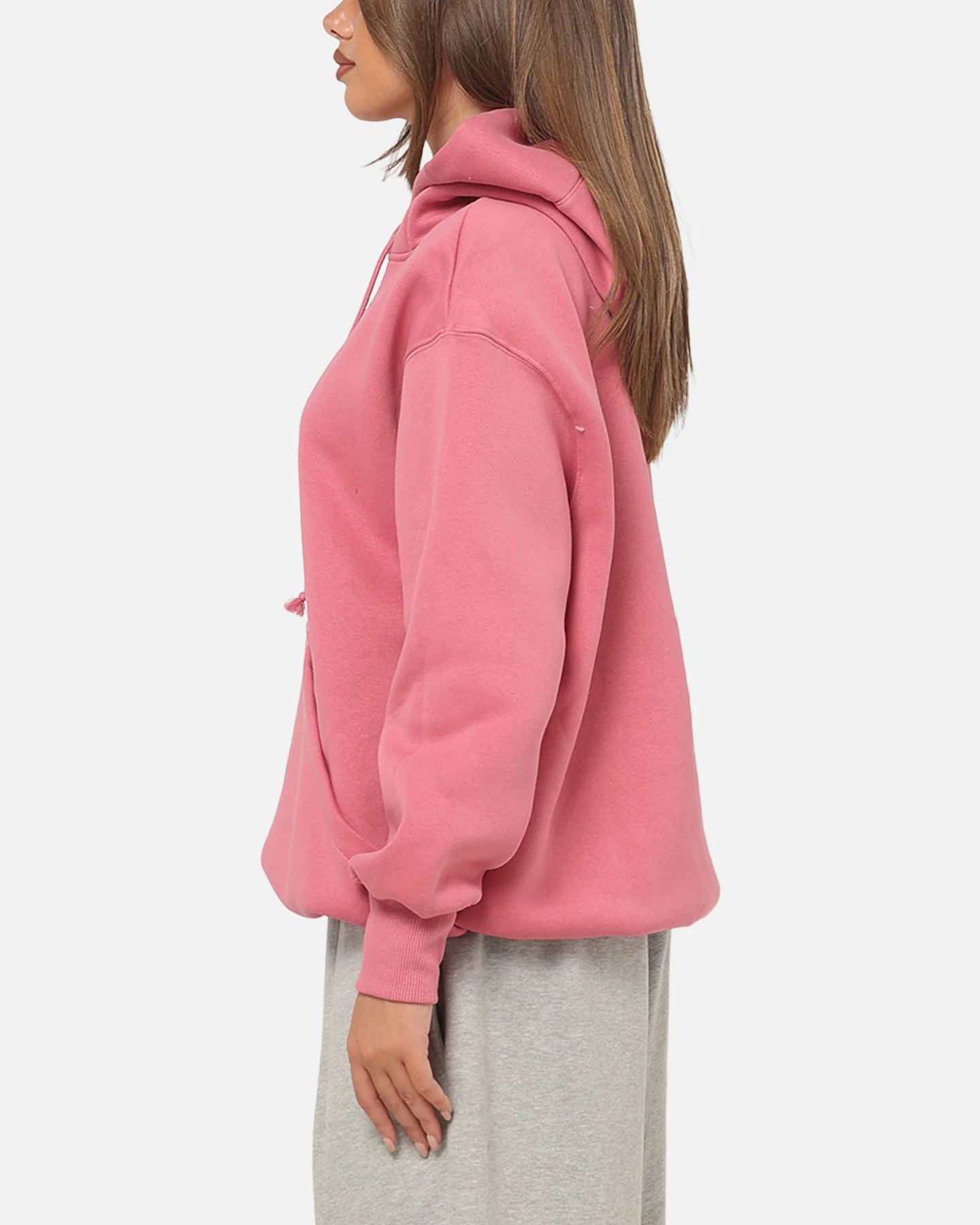 Nike Women's Sportswear Phoenix Fleece Oversized Pullover Hoodie Peony/Sail - Image 5