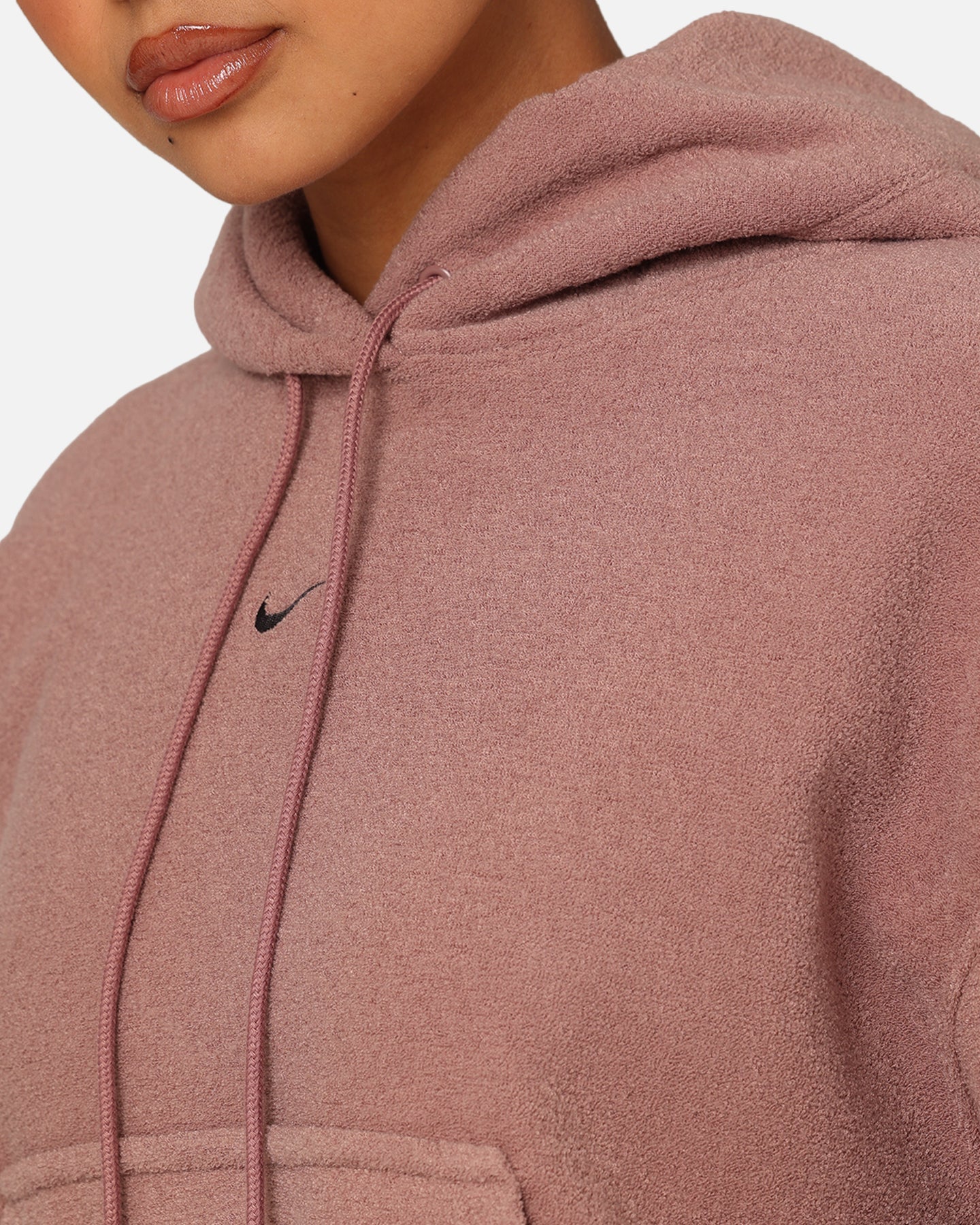 Nike Women's Sportswear Phoenix Plush Cosy Fleece Hoodie Smokey Mauve/Black - Image 2