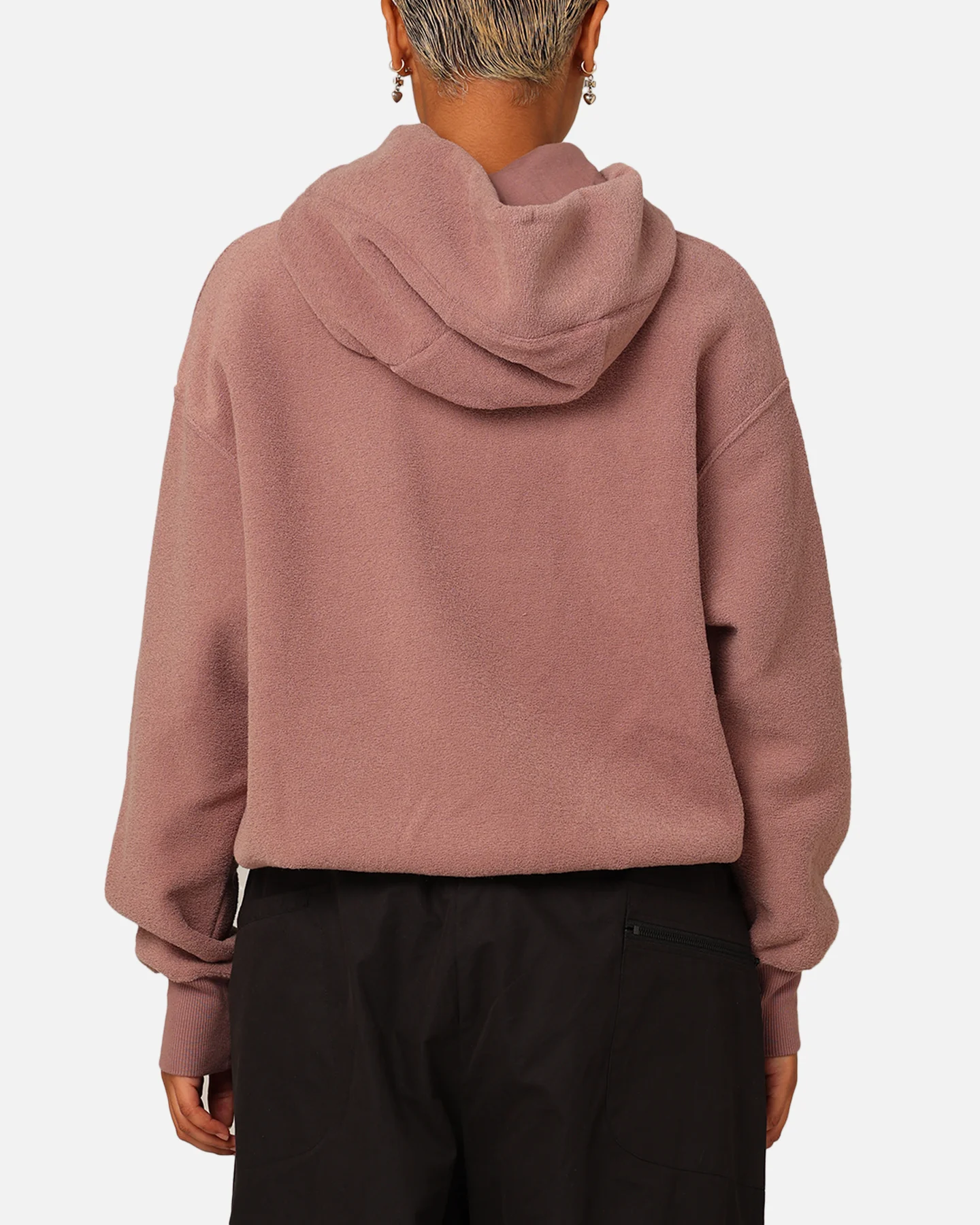 Nike Women's Sportswear Phoenix Plush Cosy Fleece Hoodie Smokey Mauve/Black - Image 4