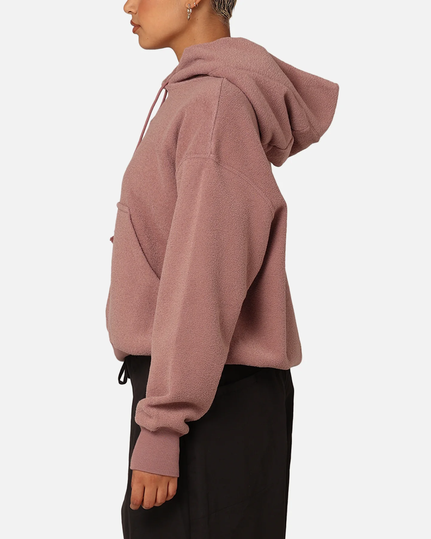 Nike Women's Sportswear Phoenix Plush Cosy Fleece Hoodie Smokey Mauve/Black - Image 6