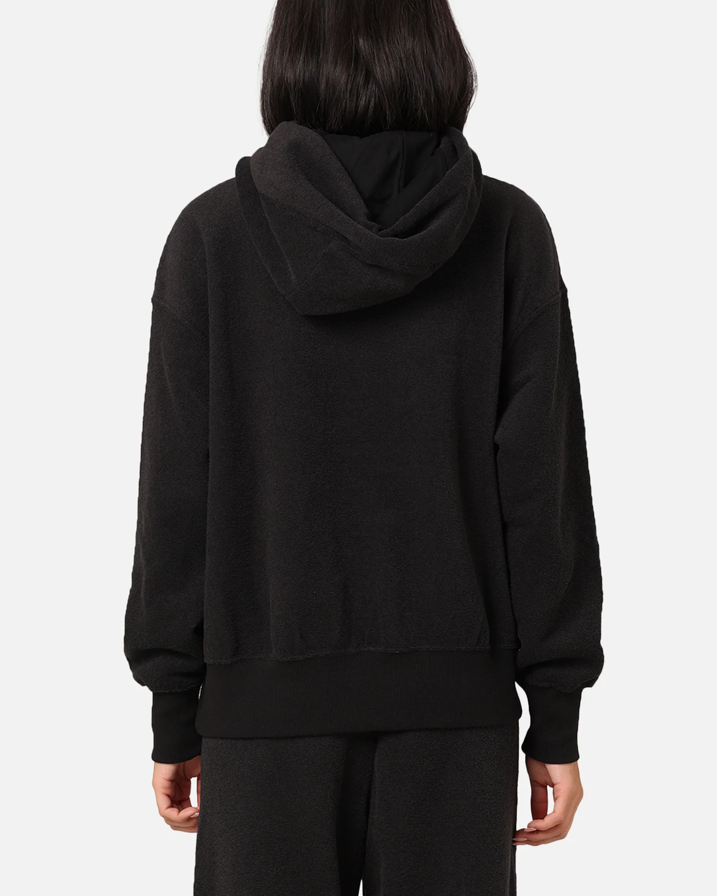 Nike Women's Sportswear Phoenix Plush Oversized Cosy Fleece Hoodie Black/Sail - Image 3