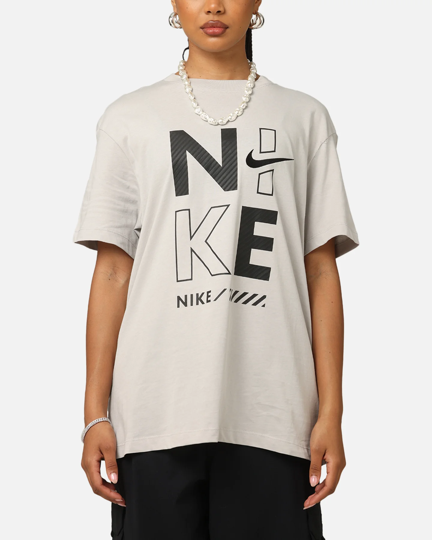 Nike Women's Sportswear T-Shirt Lt Iron Ore