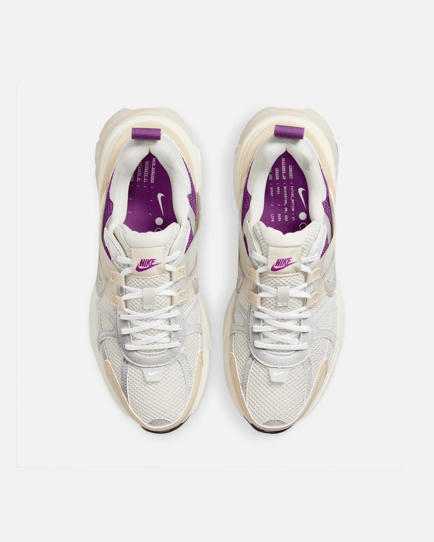 Nike Women's V2K Run Premium Light Bone/Metallic Silver-Sandrift - Image 7