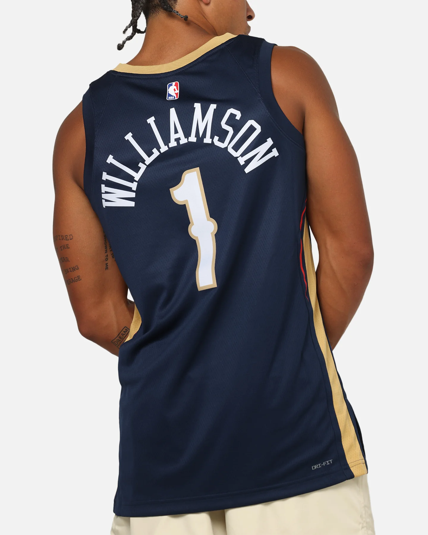 Nike Zion Williamson New Orleans Pelicans #1 Icon Edition 2022/23 Nike Dri-Fit NBA Swingman Jersey College Navy - Image 8