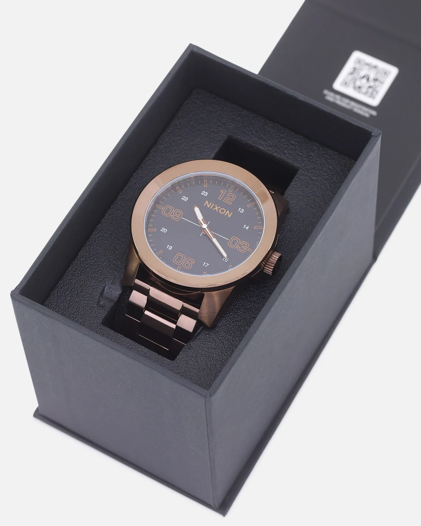Nixon Corporal Stainless Steel Watch Chocolate/Dark Roast Brown - Image 9