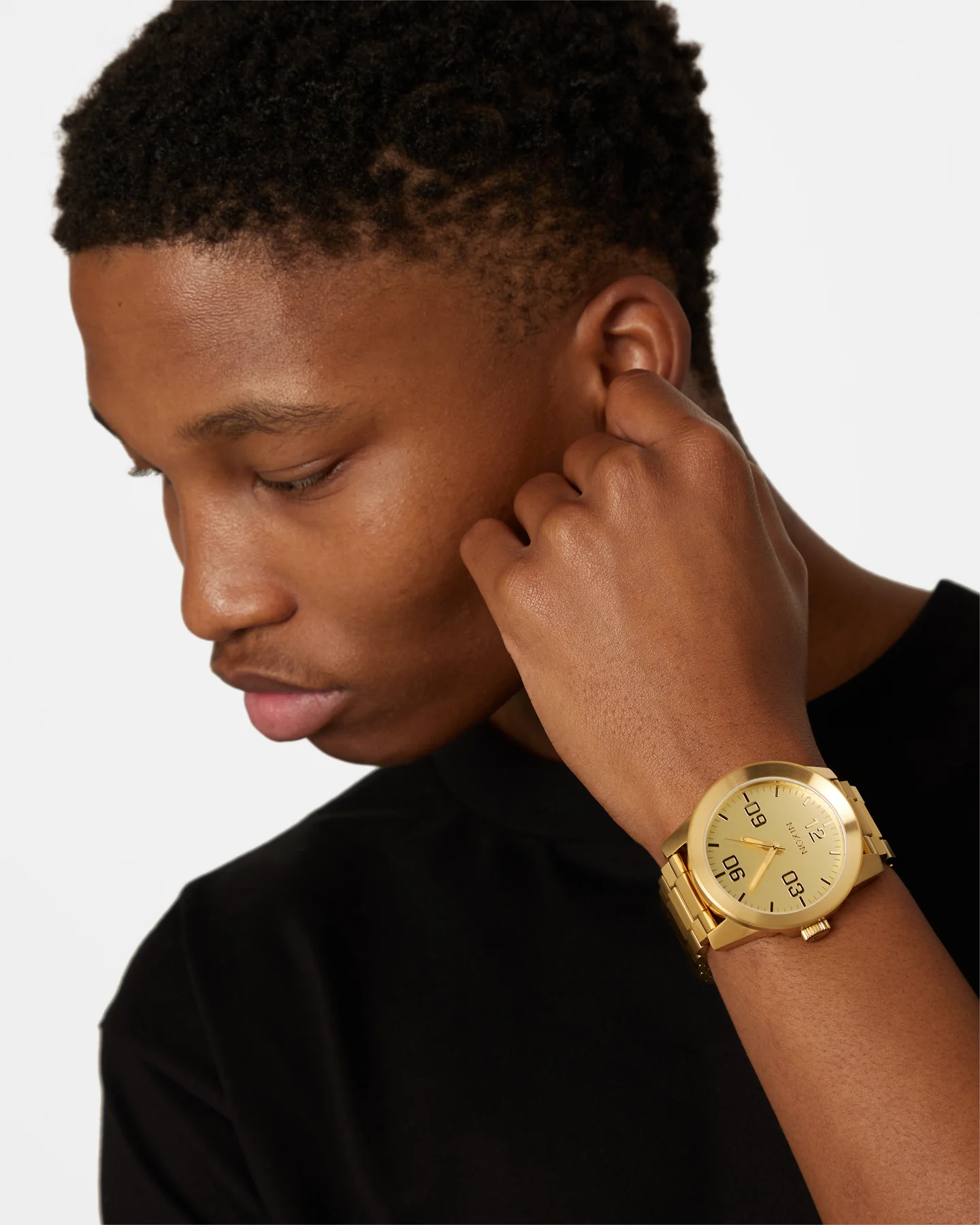 Nixon Corporal Stainless Steel Watch Gold - Image 3