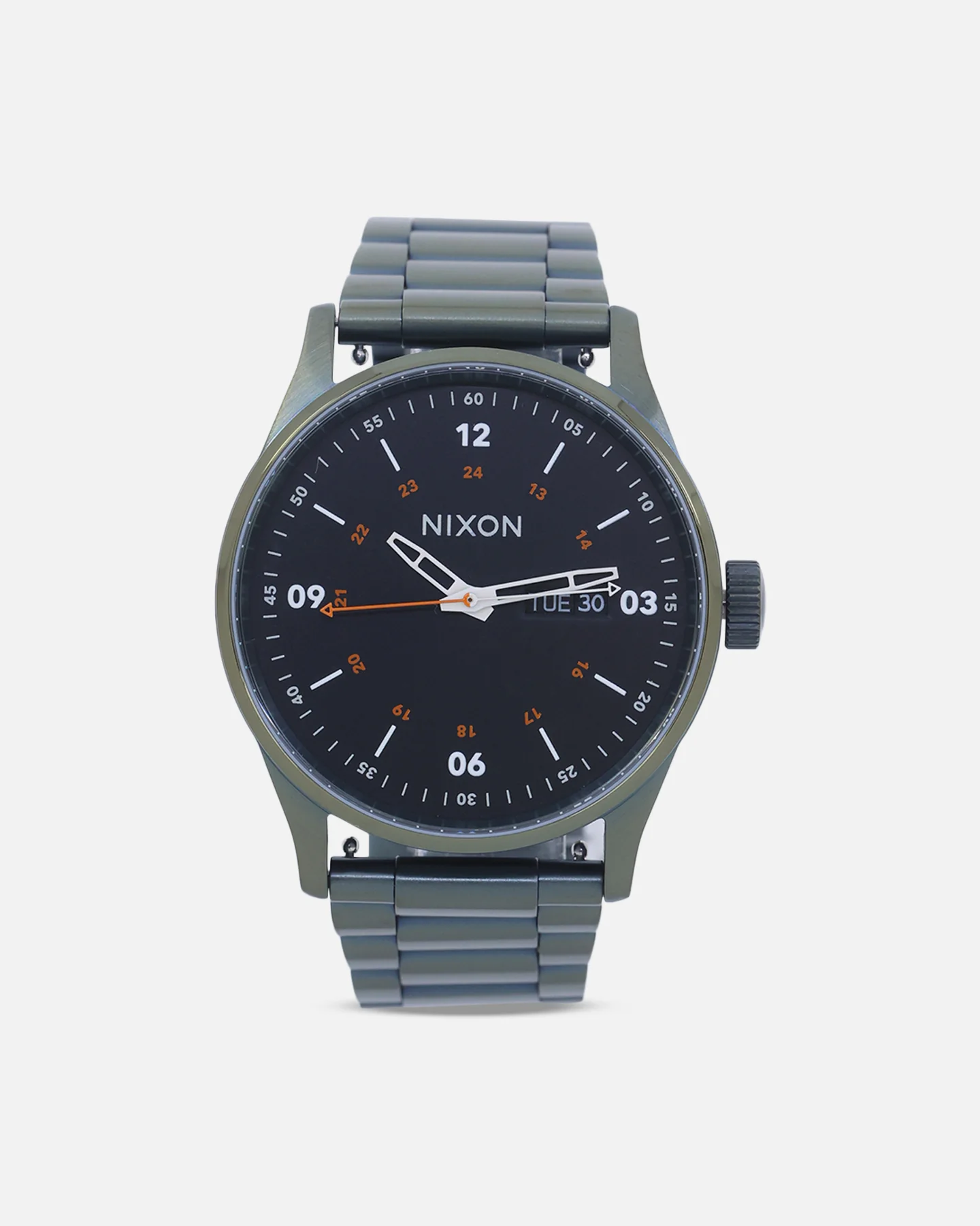 Nixon Sentry Stainless Steel Dark Olive/Black