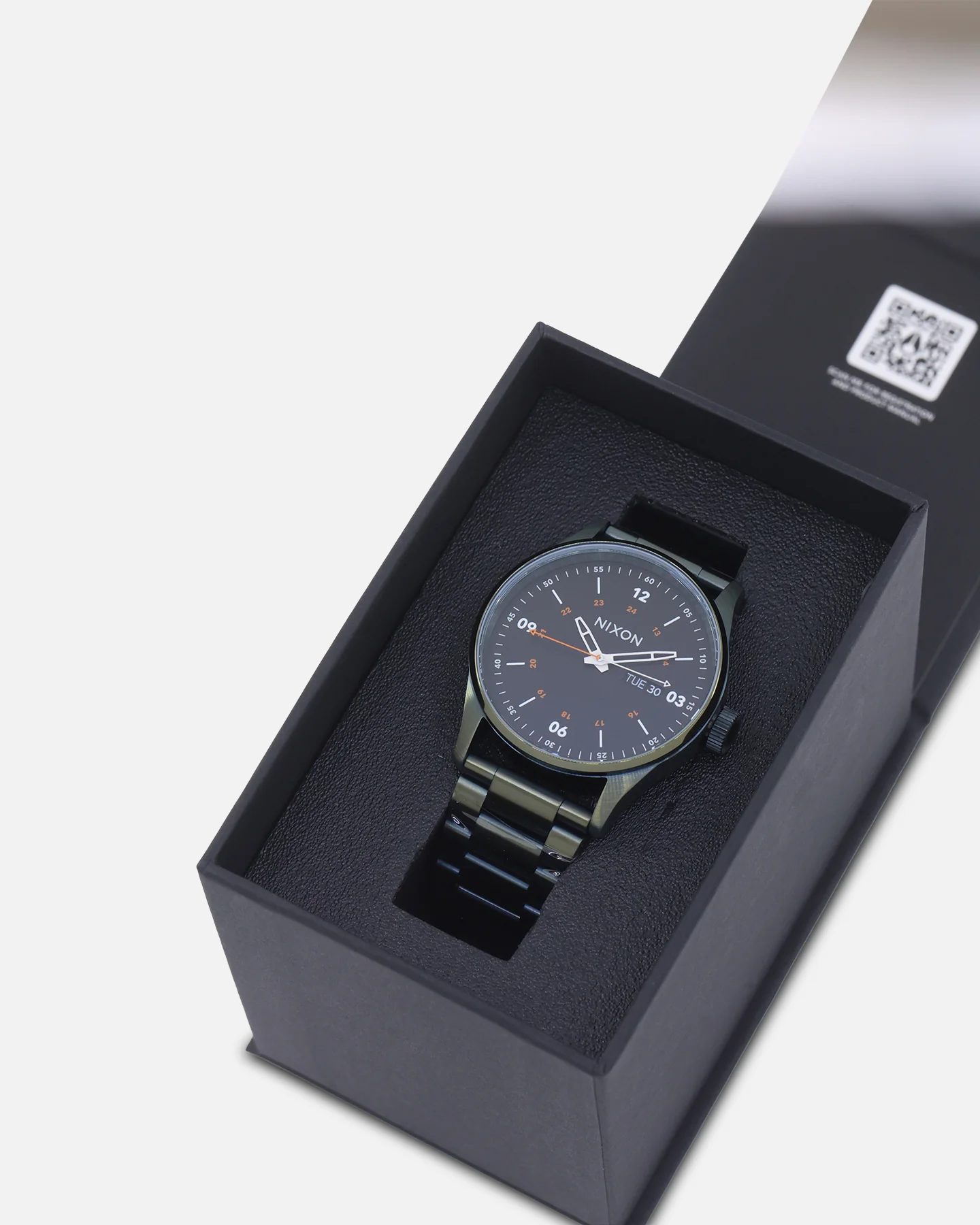 Nixon Sentry Stainless Steel Dark Olive/Black - Image 4