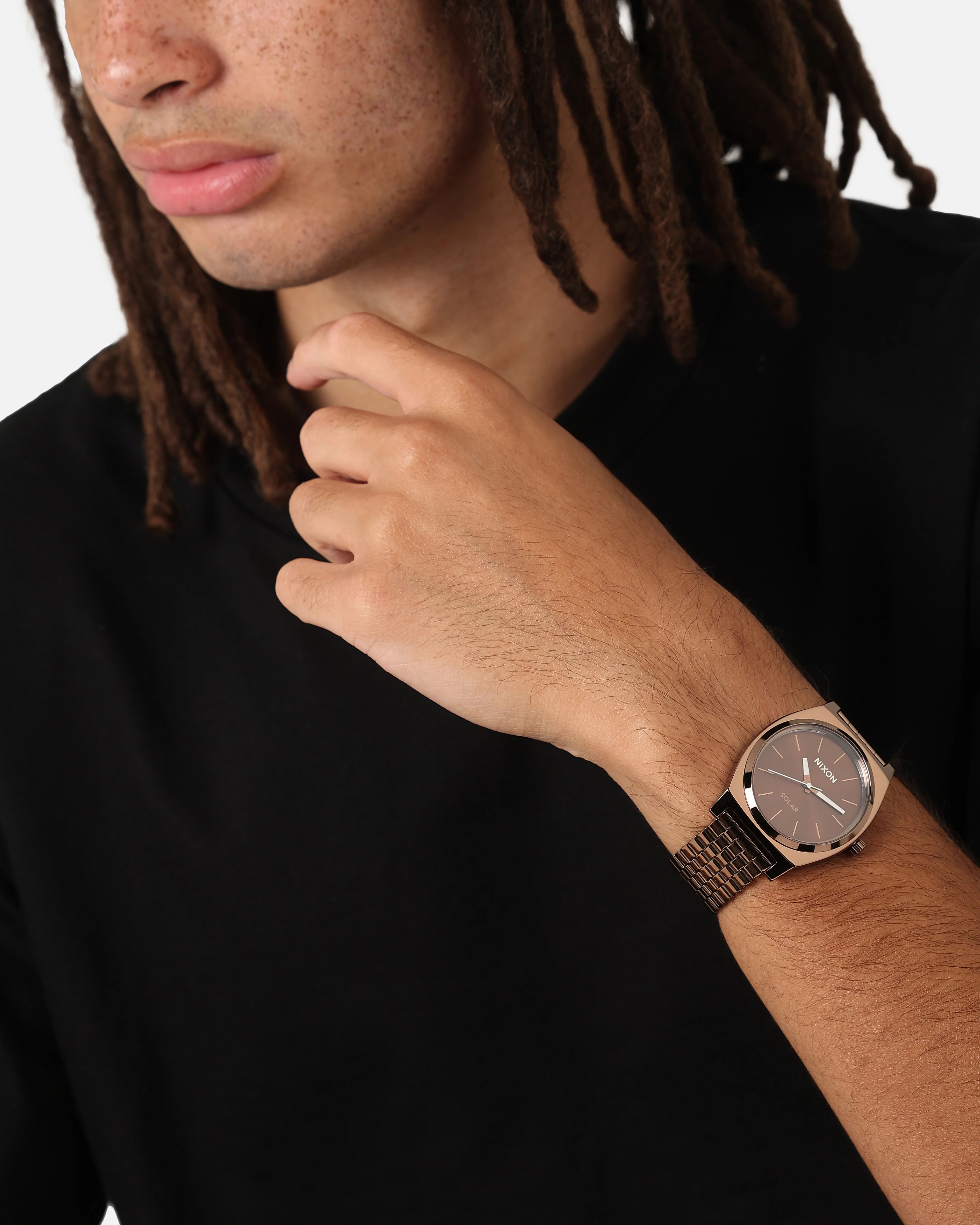 Nixon Time Teller Solar Watch Chocolate/Cappuccino - Image 2