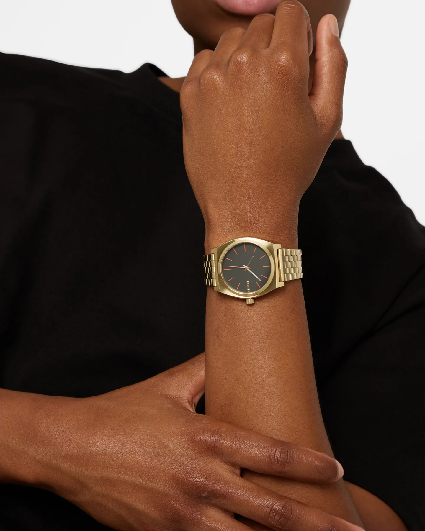 Nixon Time Teller Watch Yellow Gold/Black - Image 2