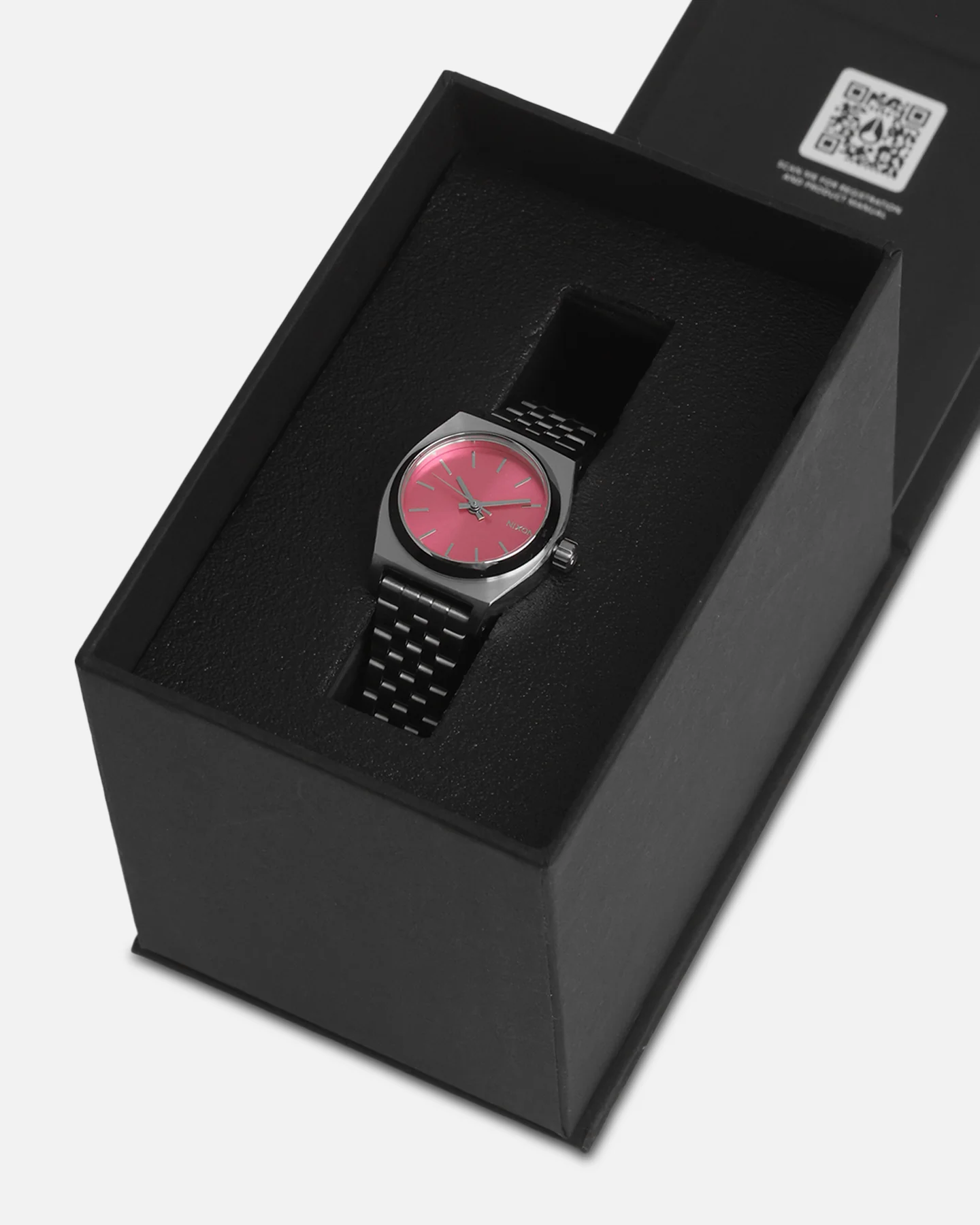 Nixon Women's Small Time Teller Silver/Pink - Image 6