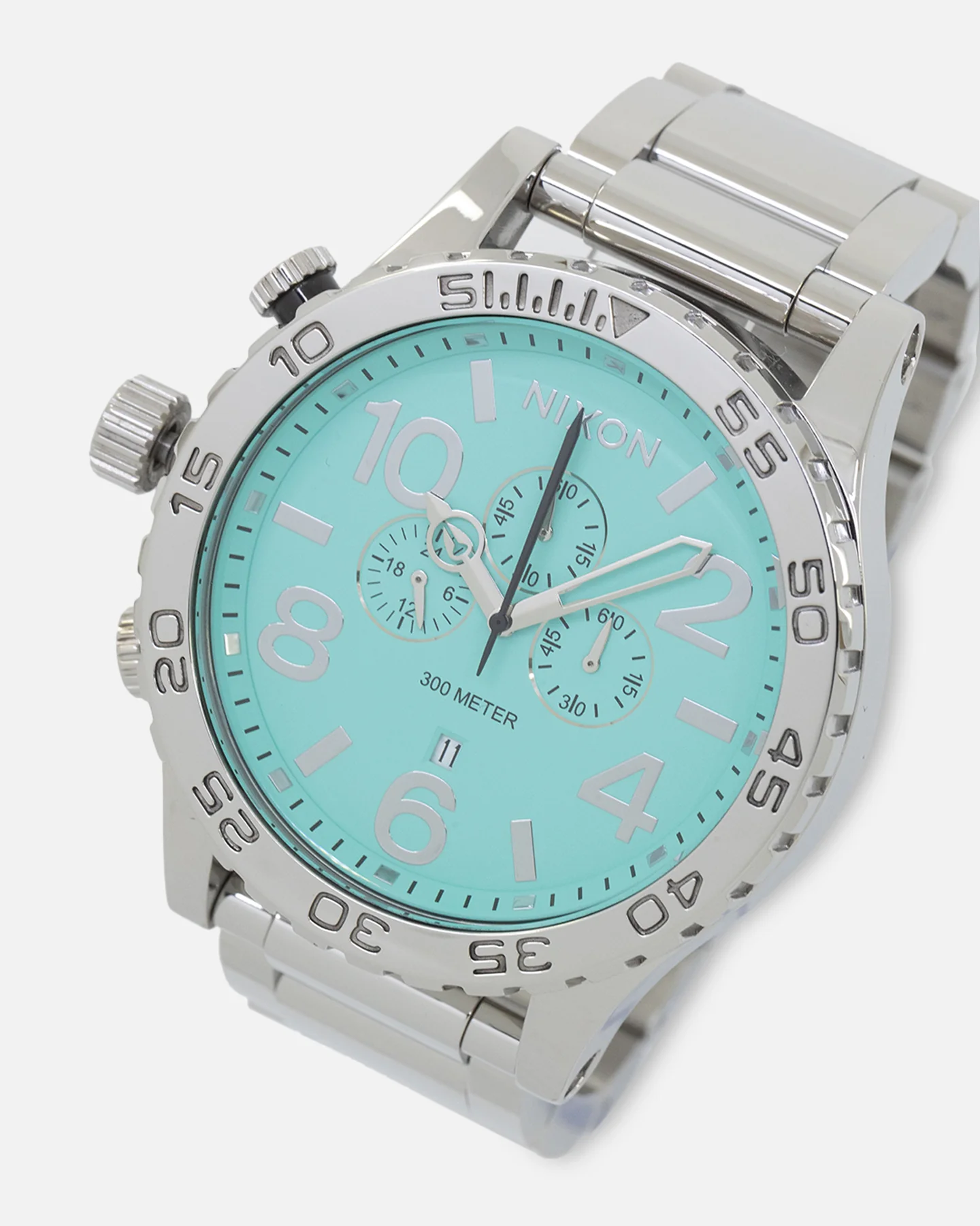 Nixon X Culture Kings 51-30 Chrono Silver/Turquoise - Image 3