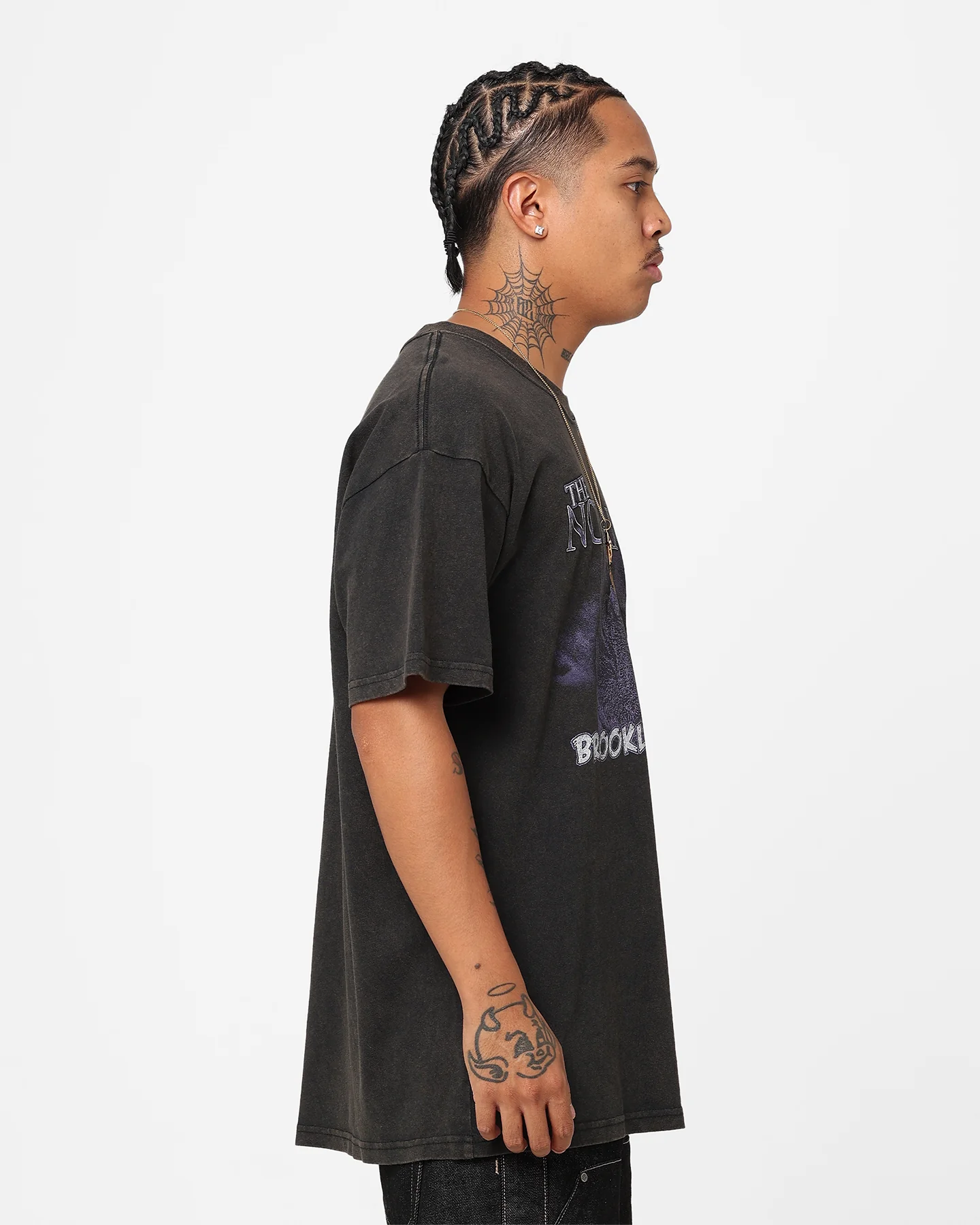 Notorious B.I.G King Of Brooklyn T-Shirt Black Wash - Image 5