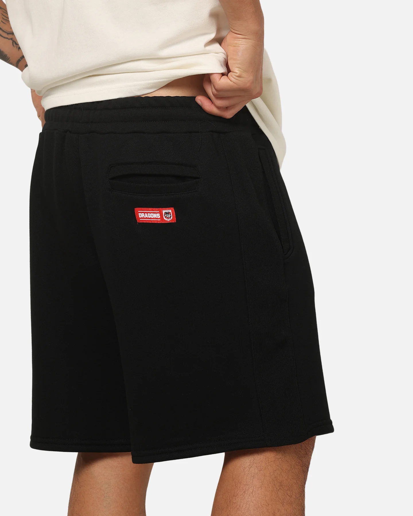 Bleacher Athletic St. George Illawarra Dragons NRL 1908 Track Shorts Black - Image 4