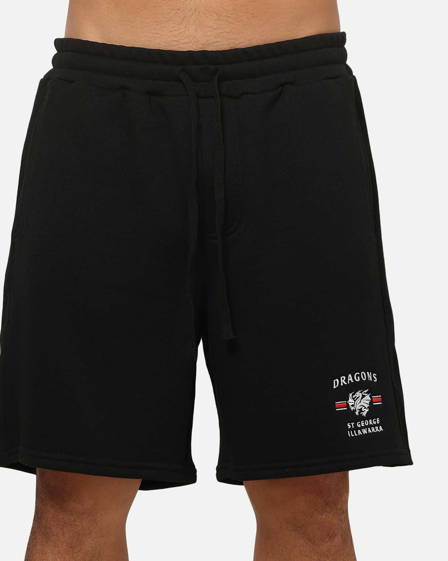 Bleacher Athletic St. George Illawarra Dragons NRL 1908 Track Shorts Black - Image 7