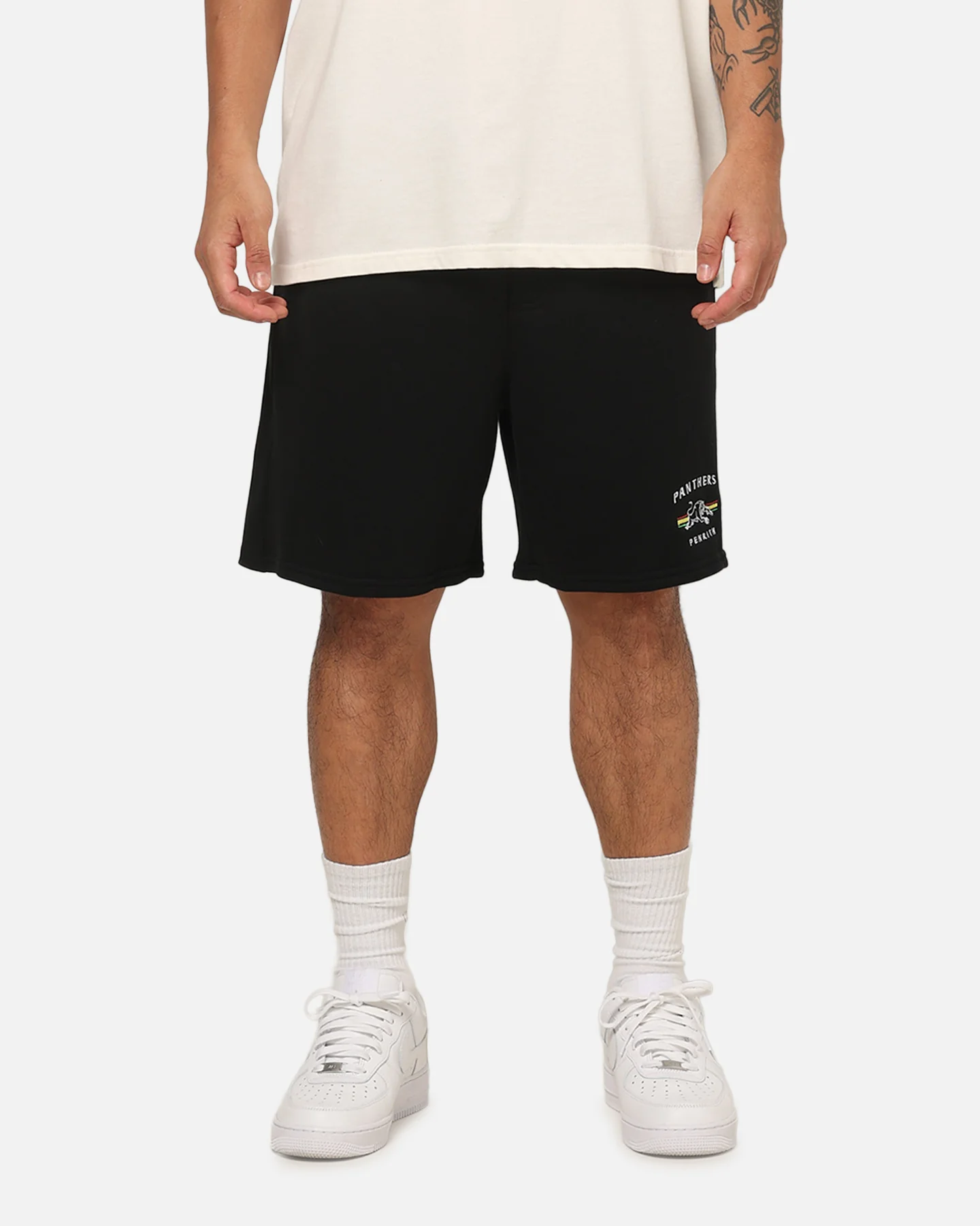 Bleacher Athletic Penrith Panthers NRL 1908 Track Shorts Black - Image 5