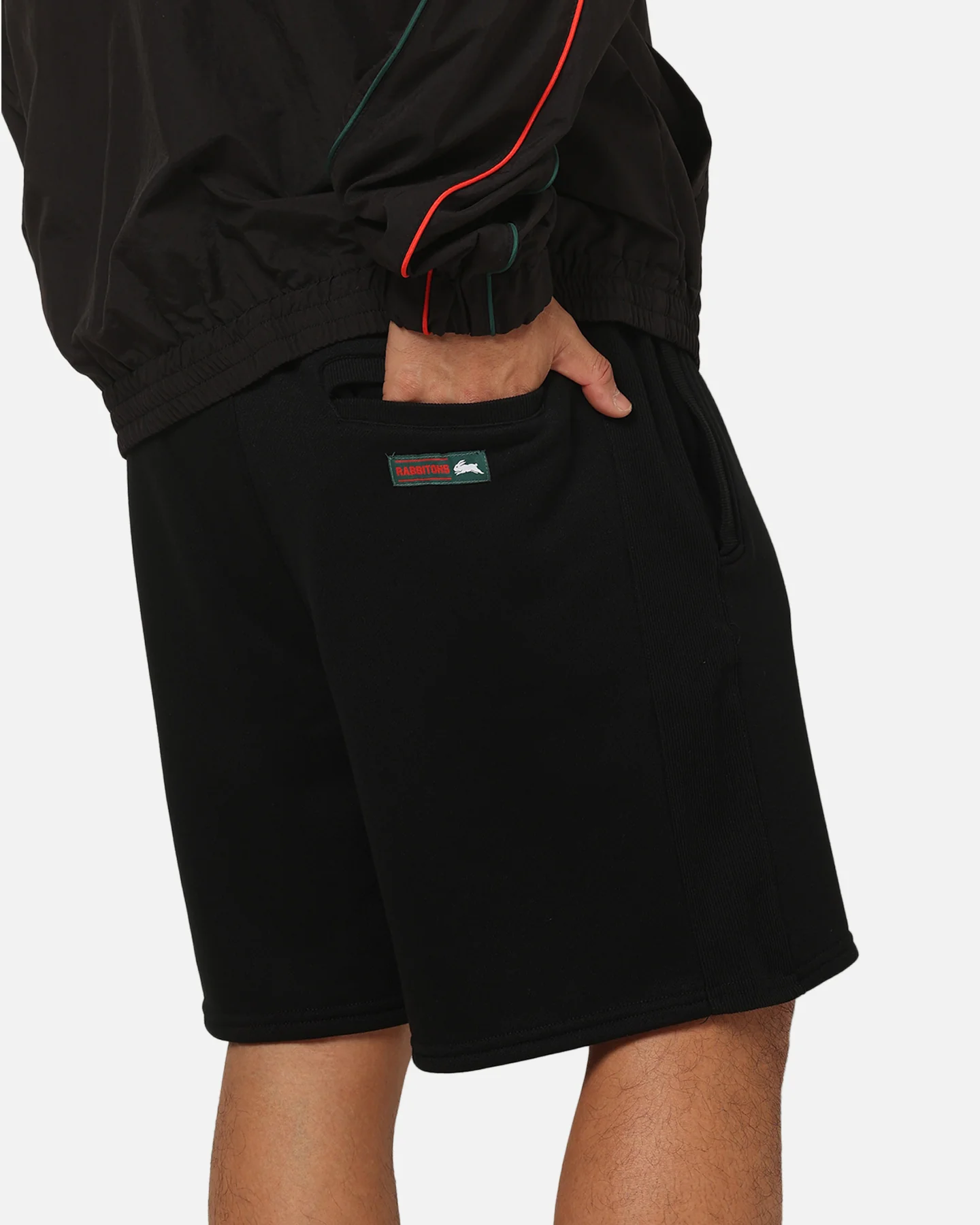 Bleacher Athletic South Sydney Rabbitohs NRL 1908 Track Shorts Black - Image 4